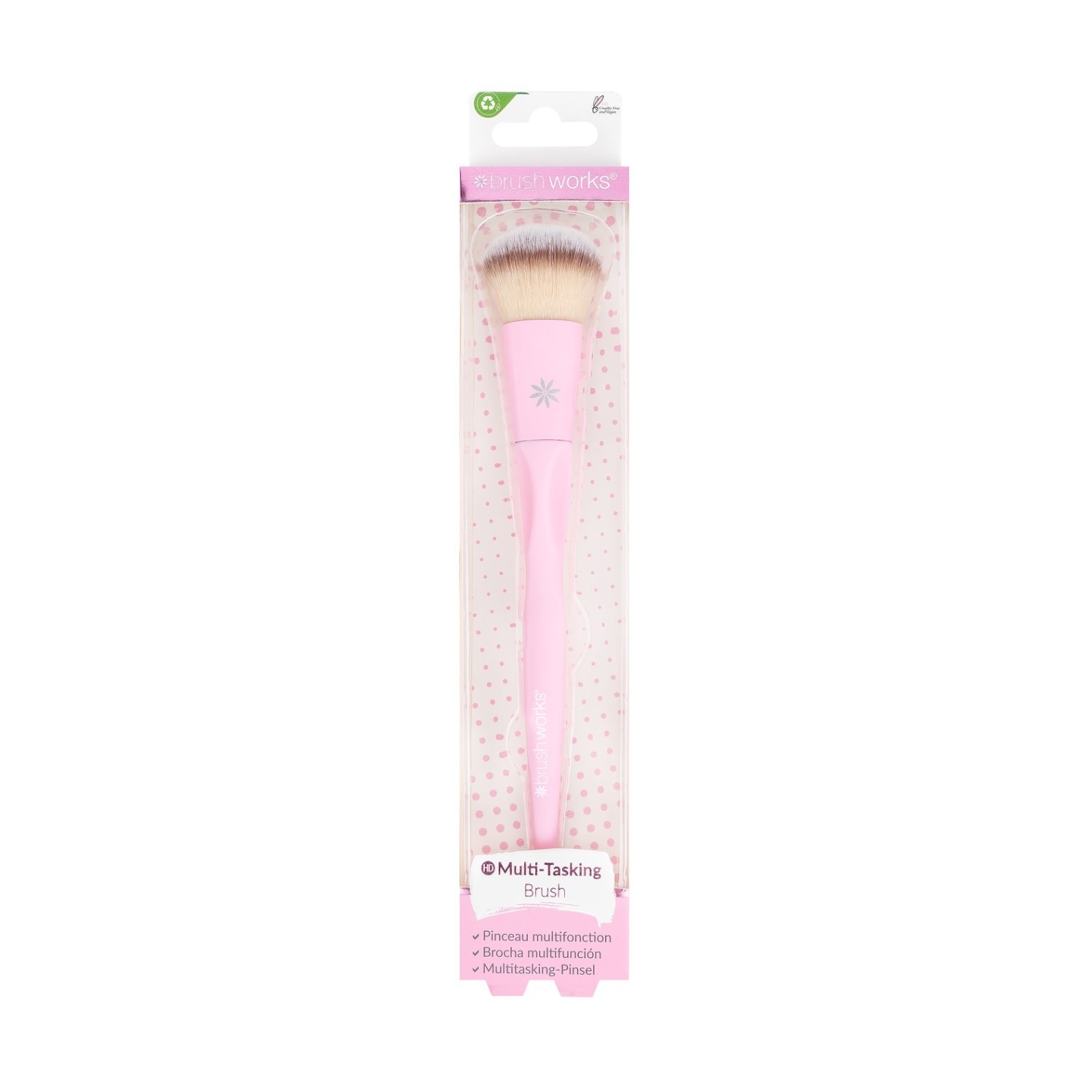Pędzel do konturowania Brushworks HD w kolorze różowym