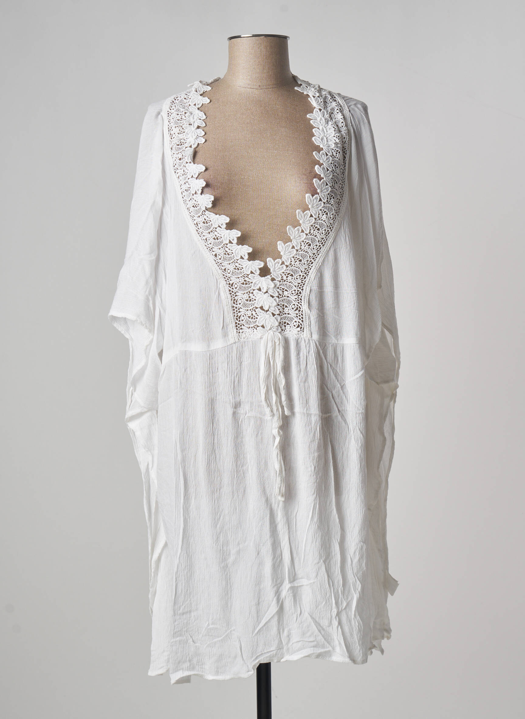 L Atelier D Anna Tuniquemanchelongue Femme couleur blanc
