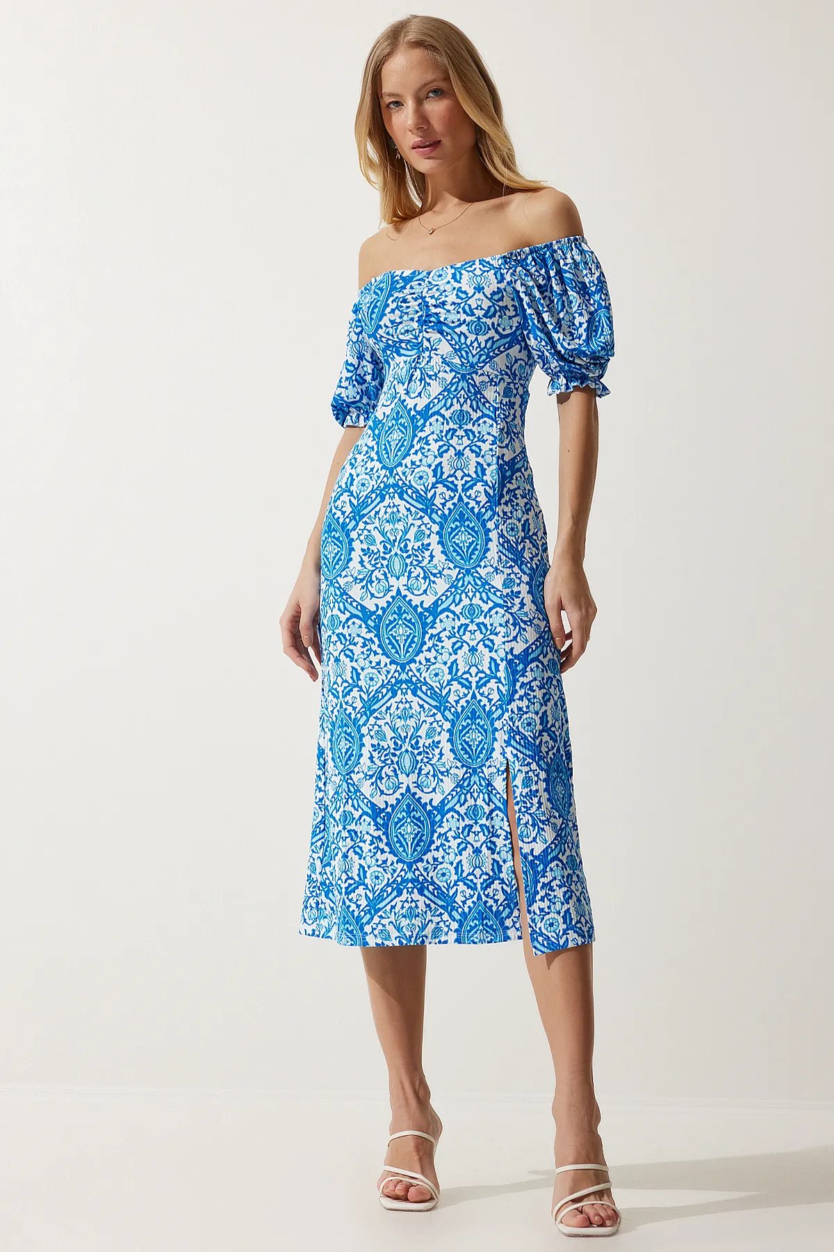 Happiness İstanbul  Kleid - Blau - A-Linie