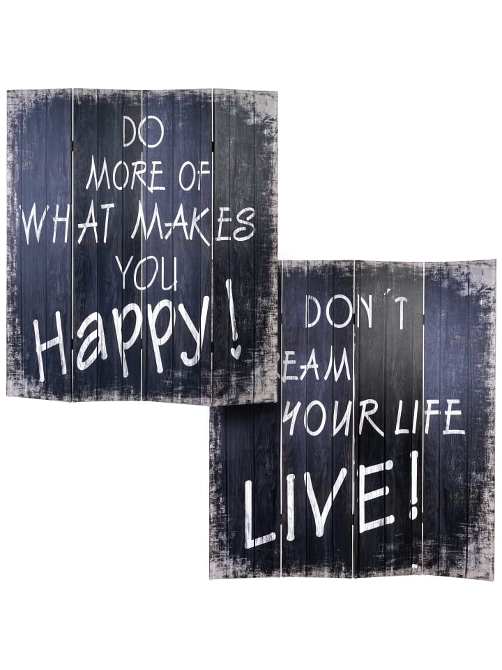 MCW Foto-Paravent im Shabby-Look, 180x160cm, Spruch günstig kaufen onesize