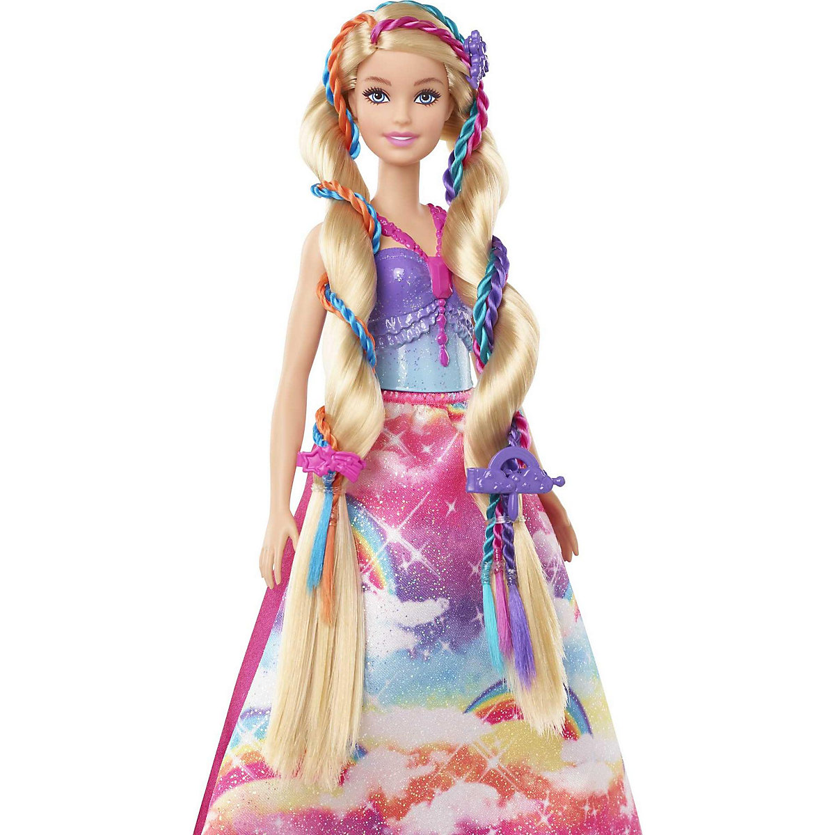 Barbie Dreamtopia Prinzessin Puppe inkl. Haare zum Flechten, Anziehpuppe