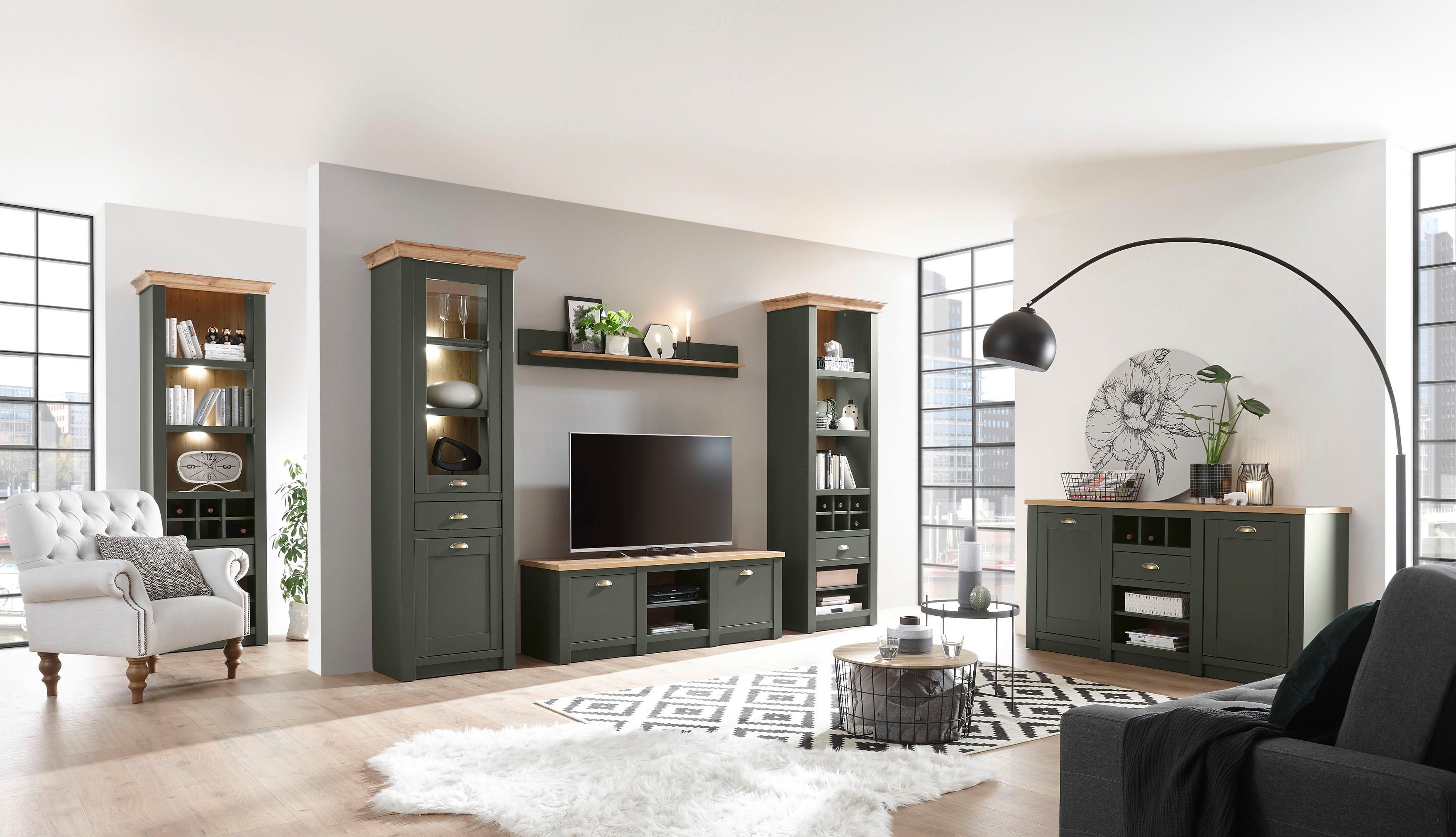 Home affaire Wohnwand Cambridge, (Set, 4-St), ohne Beleuchtung