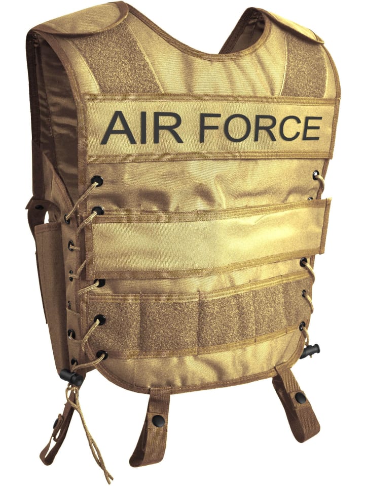 Normani Outdoor Sports Weste mit abnehmbarem Klett-Patch Tac Charge-V in AIR FORCE günstig kaufen