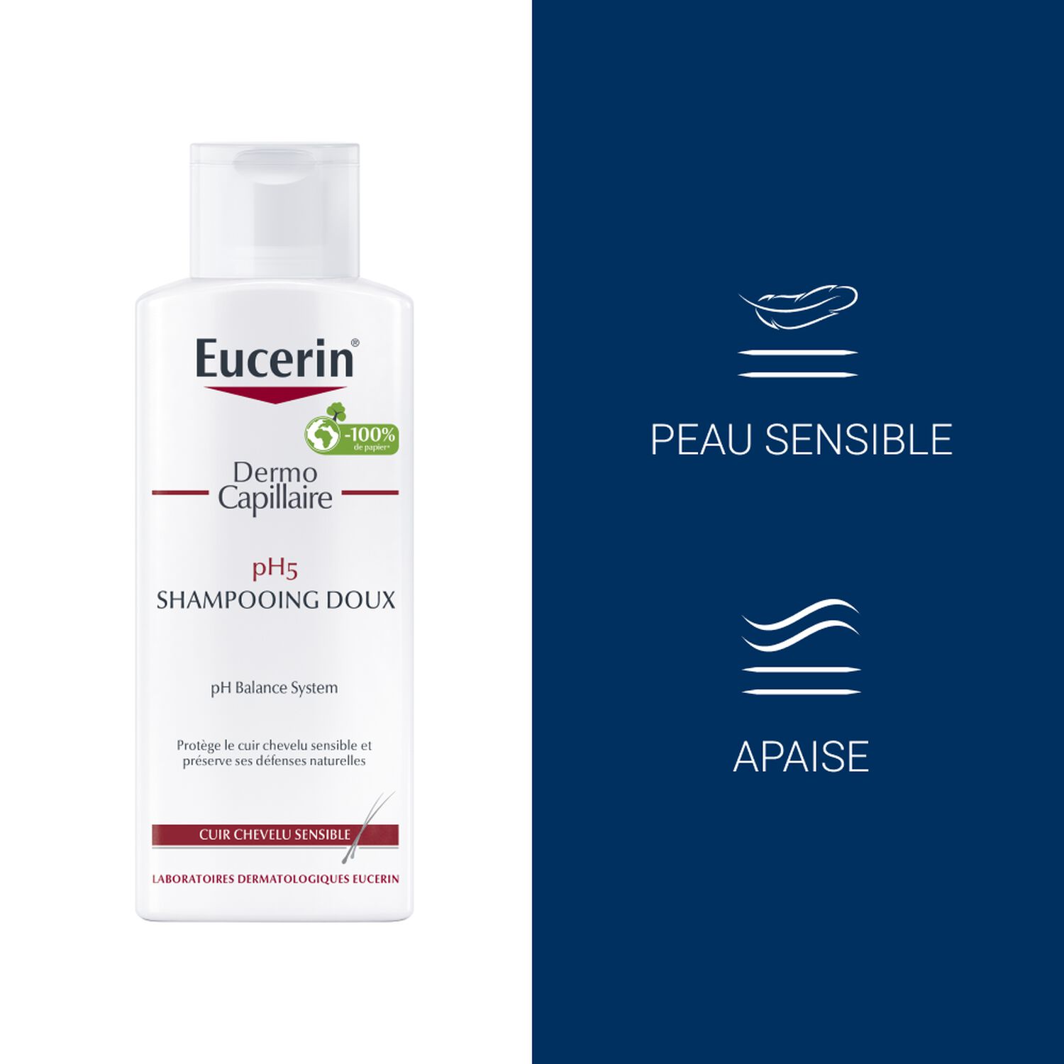 Eucerin DermoCapillaire pH5 Shampoing Doux - Cuir chevelu sensible