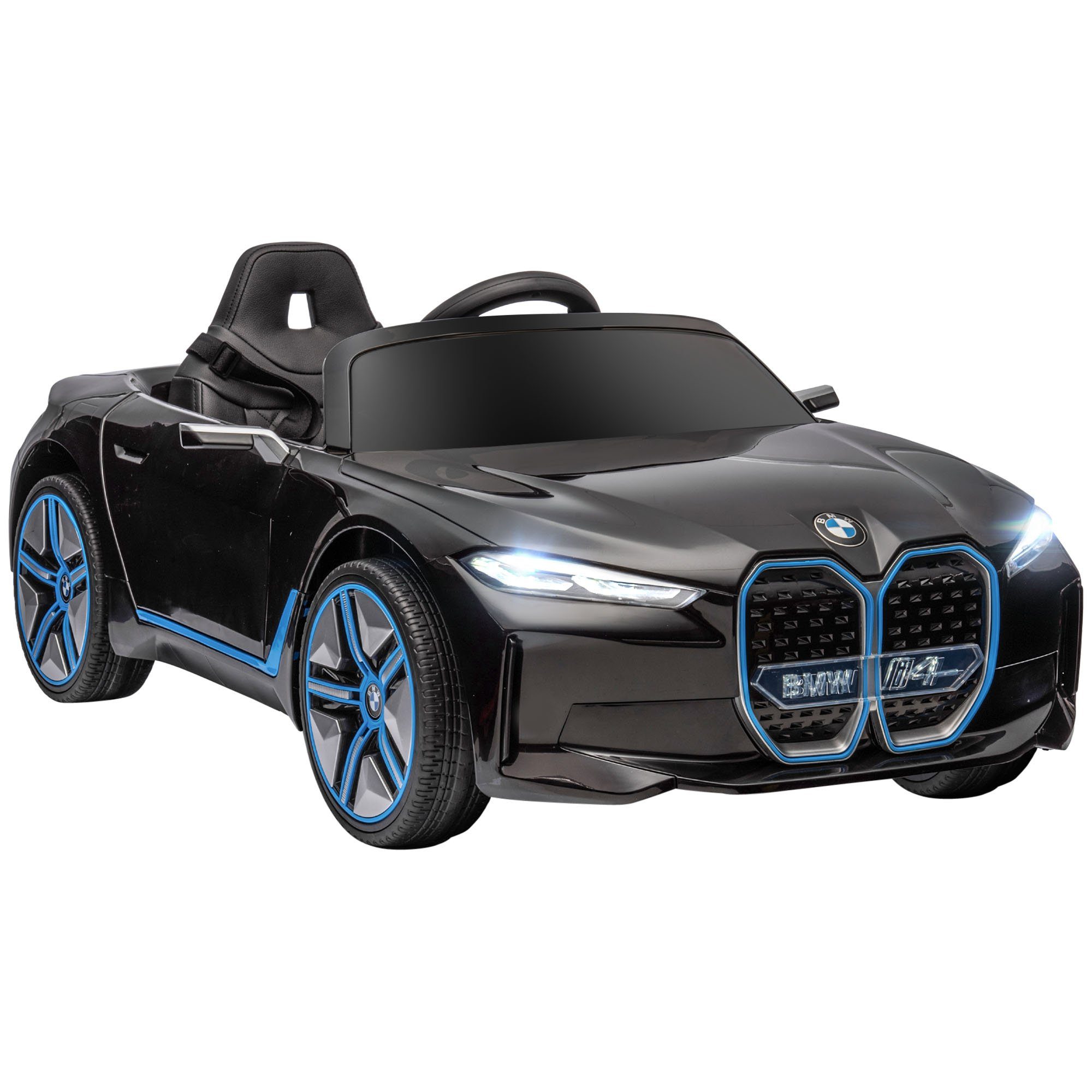 HOMCOM electric children's car children's electric car electric children's vehicle with headlights, load capacity 30 kg, (1 piece), with remote control