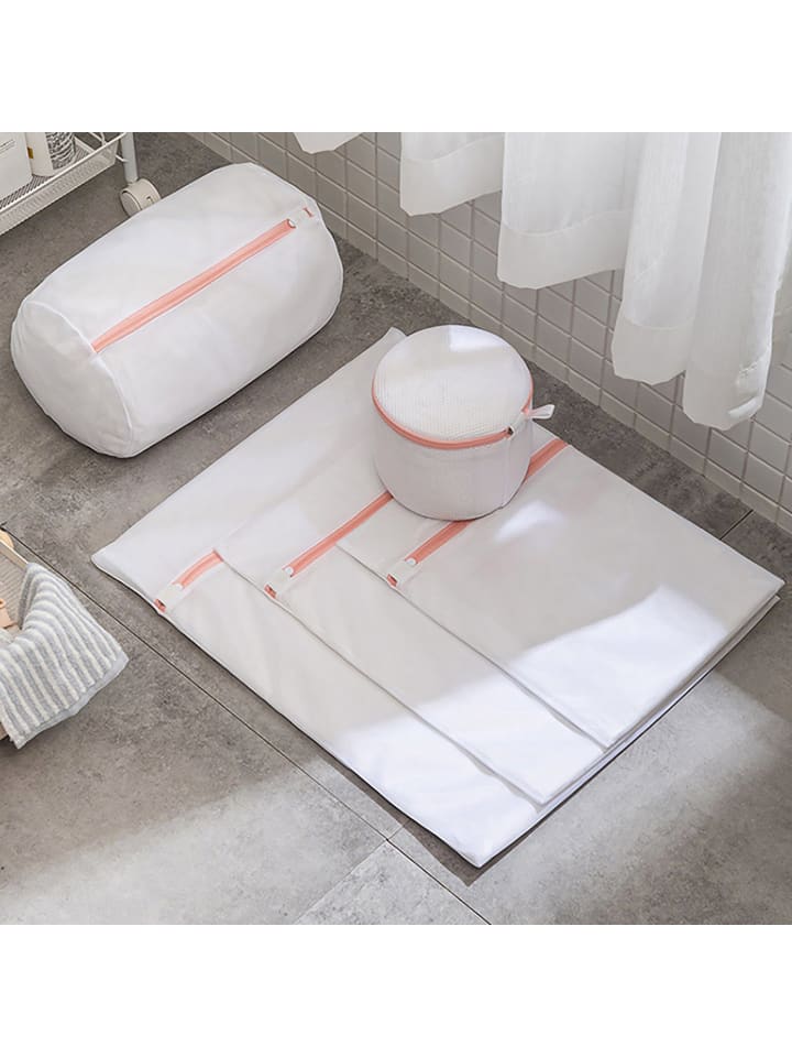 Intirilife 6-er Set Wäschenetze Wäschesäcke in Weiß günstig kaufen onesize