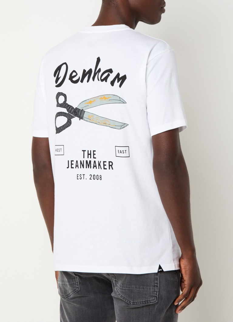 Camiseta Denham Saber com logotipo e estampa nas costas