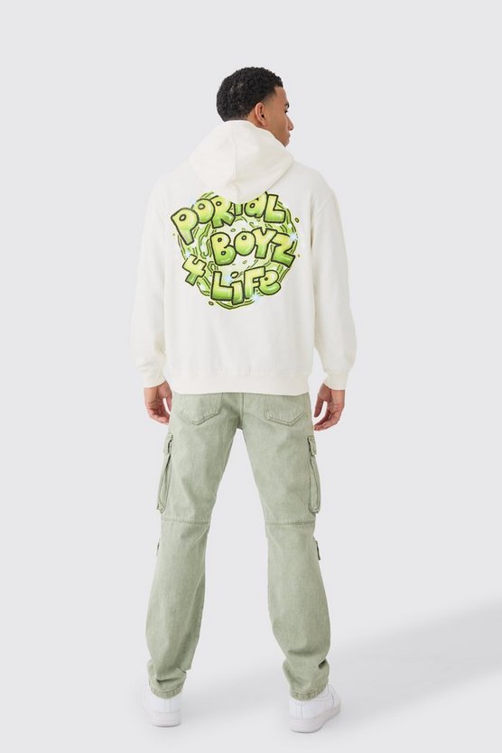 Oversize Hoodie mit lizenziertem Rick and Morty Print