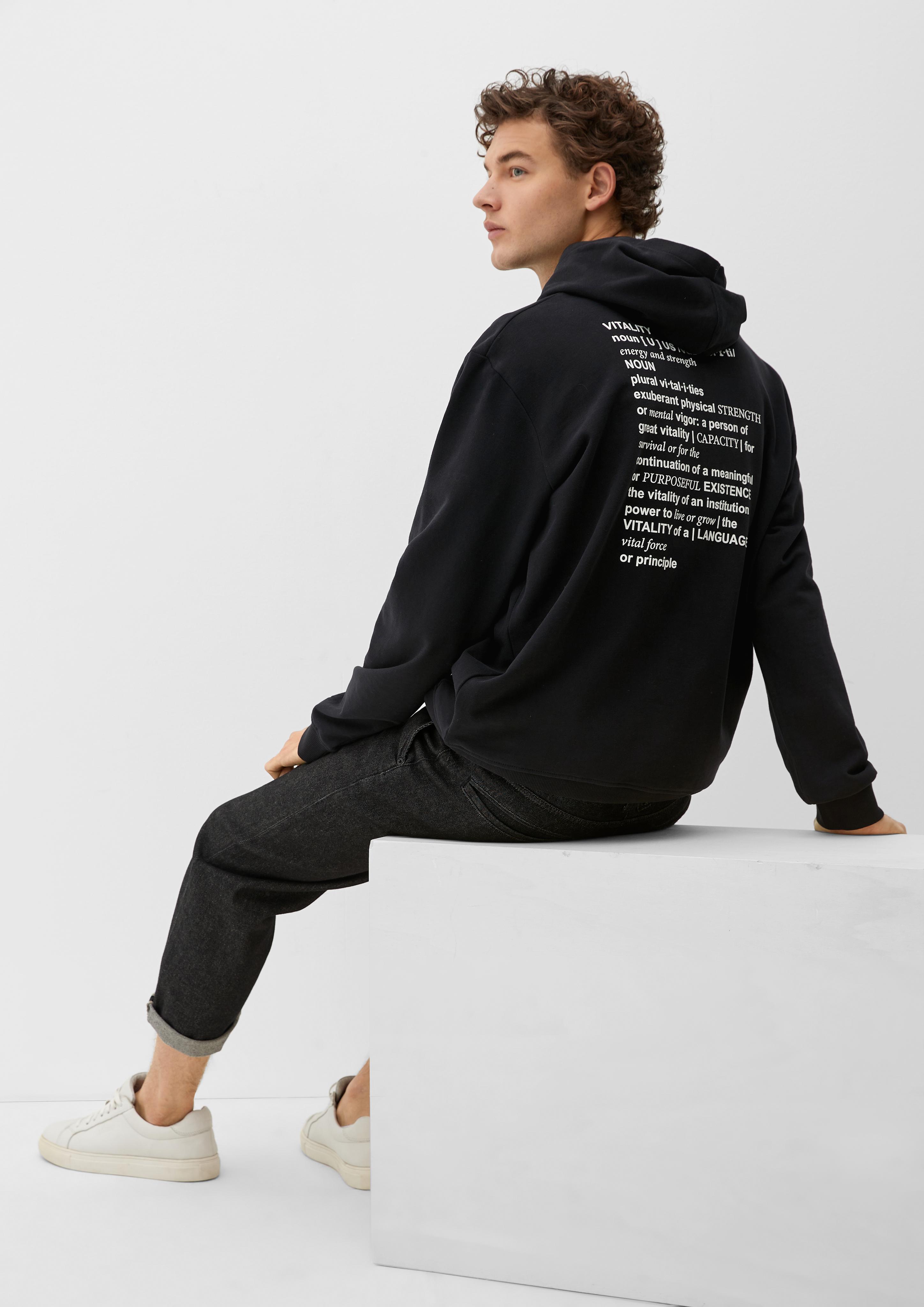Hoodie mit gummiertem Print  2129499-99D1