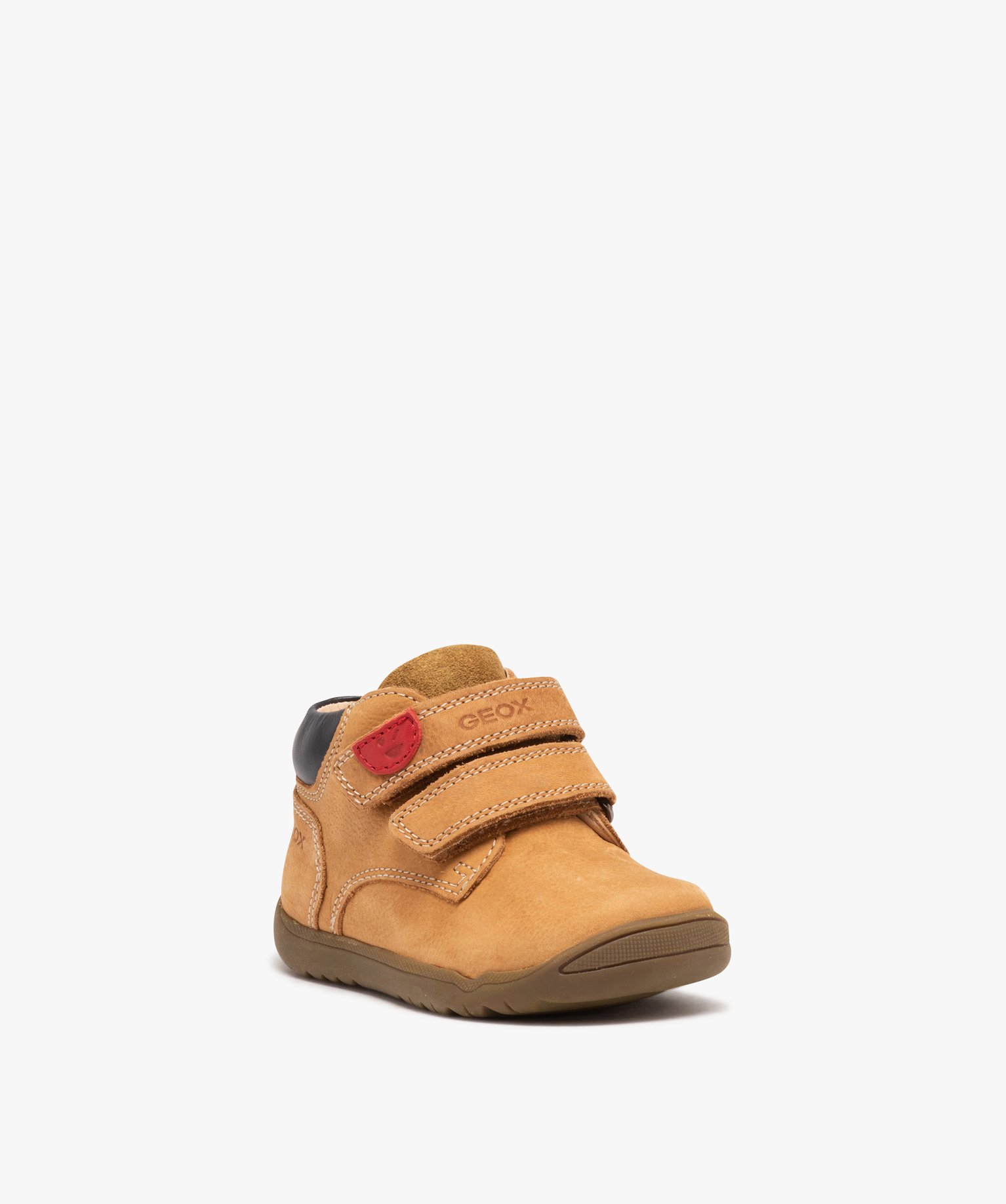 Chaussures premiers pas bébé Garçon unies en suédine - Geox jaune | GEMO