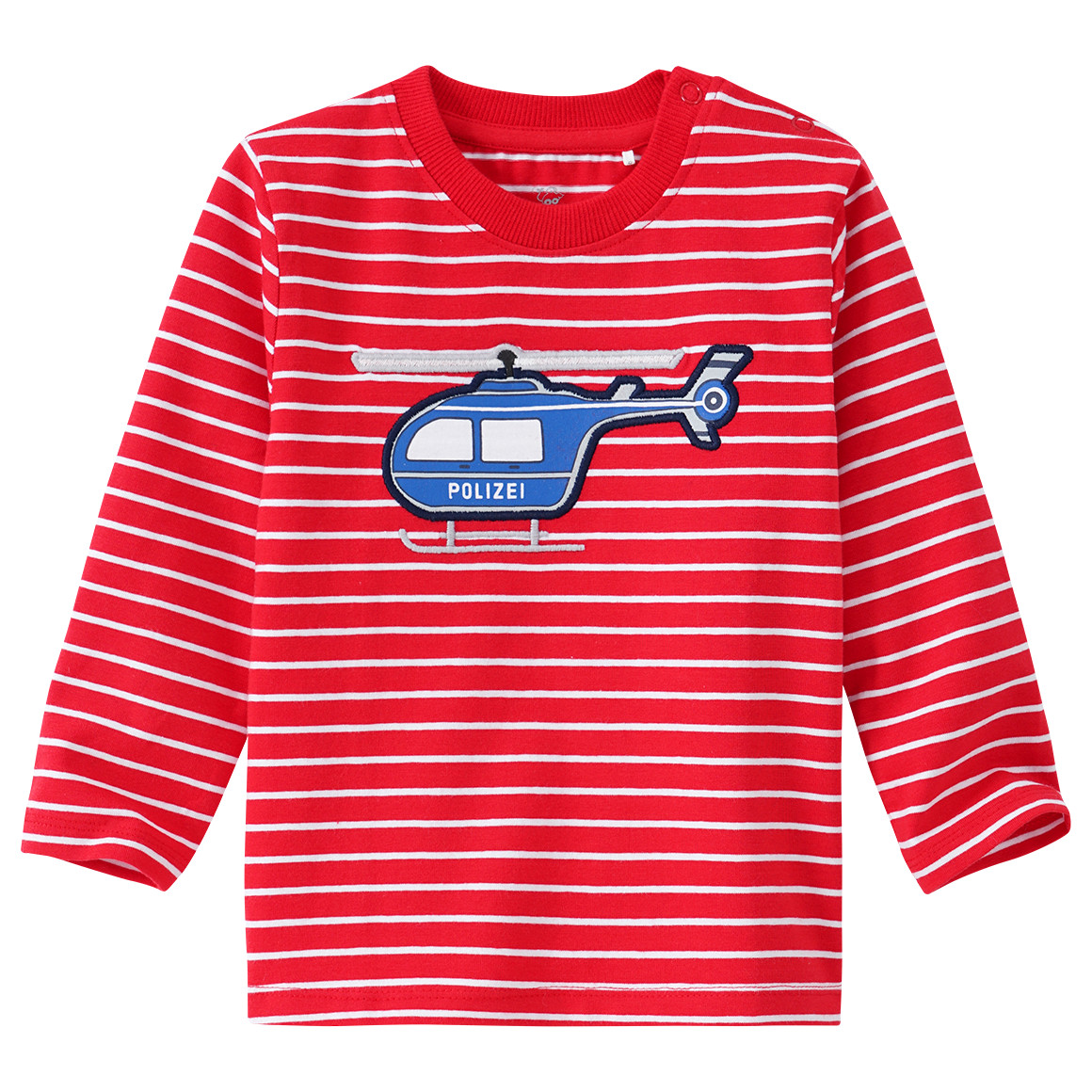 Baby Langarmshirt mit Polizei-Applikation