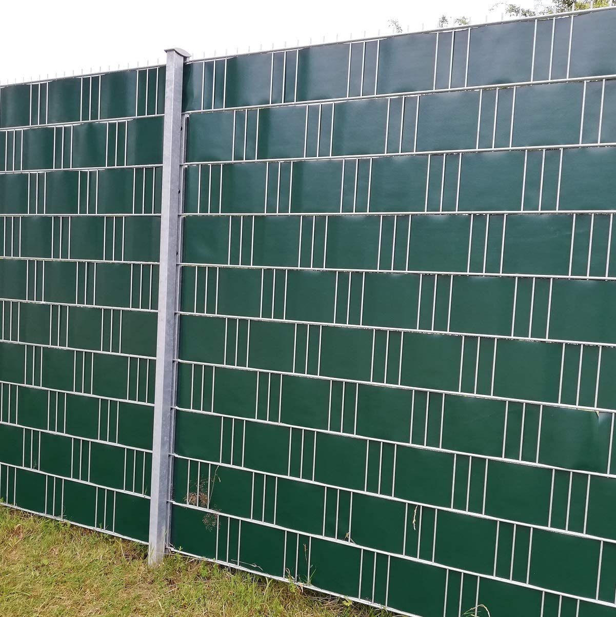 COSTWAY Sichtschutzstreifen, mit Befestigungsclips, 35m / 450g/m²