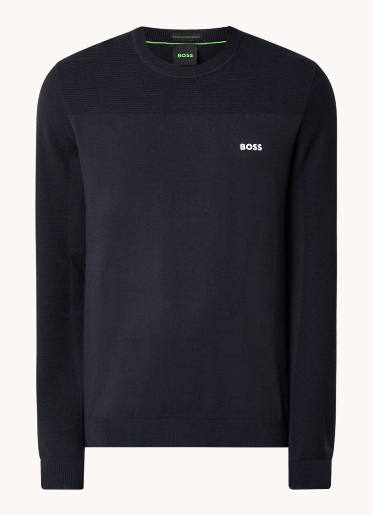 HUGO BOSS Momentum fine-knit sweater in wool blend