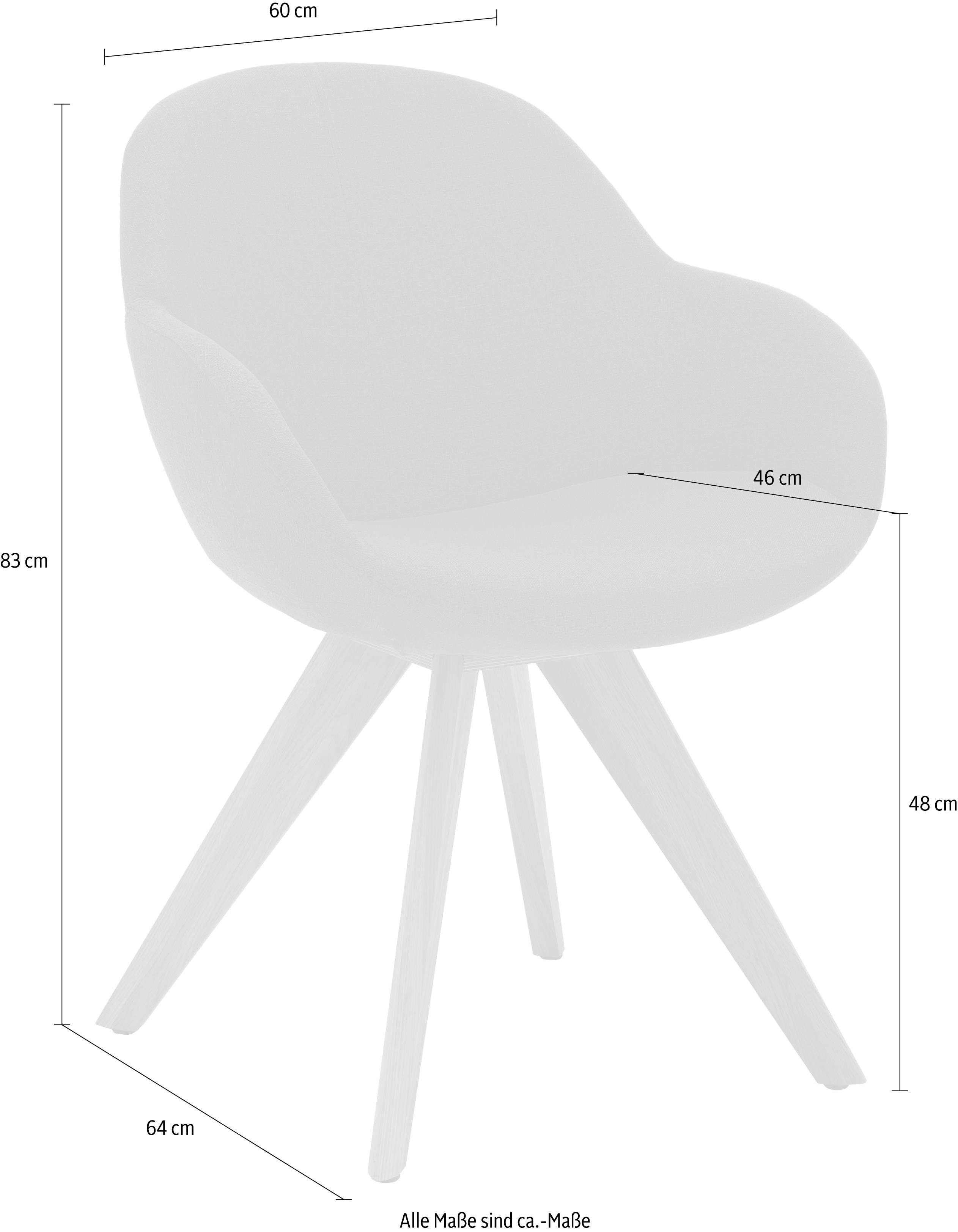 NIEHOFF SITZMÖBEL Schalenstuhl Coppa (2 St), 2er Set, verschiedene Farbvarianten und Funktionen, Sitzhöhe 48 cm