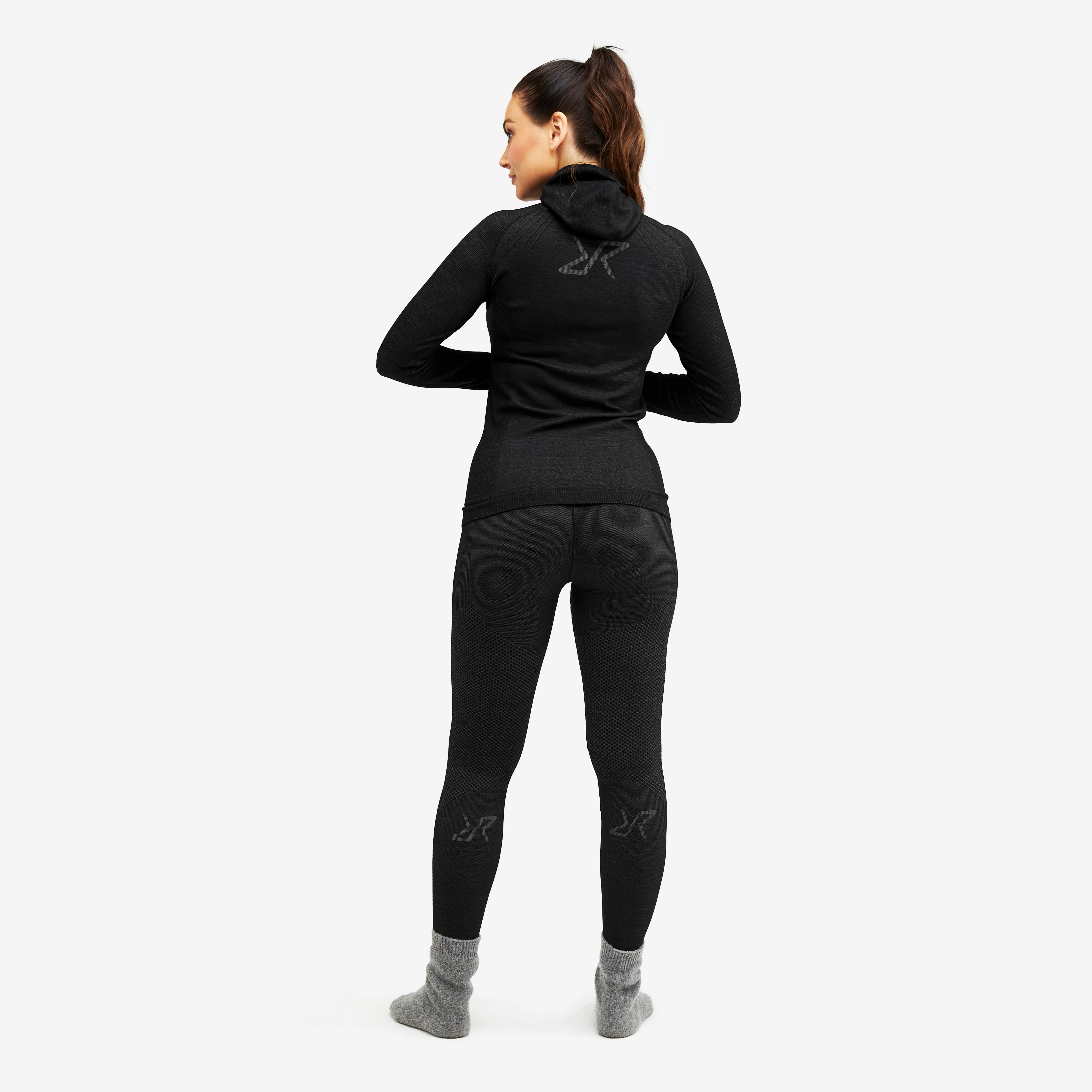 Fuse Merino Base Layer Set Femme Anthracite