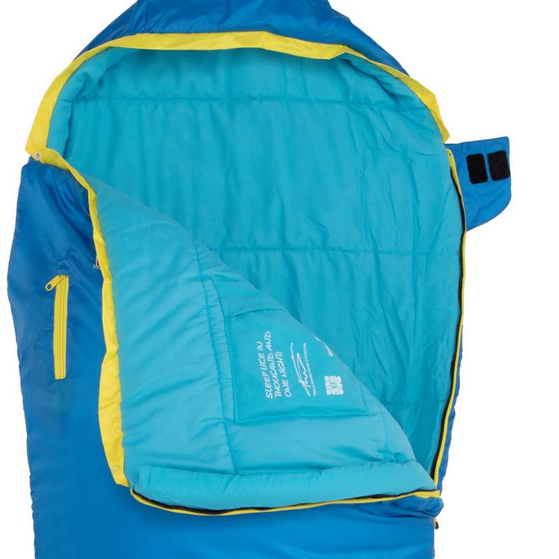Grüezi Bag Kids Grow Colorful Kunstfaserschlafsack Kinder
