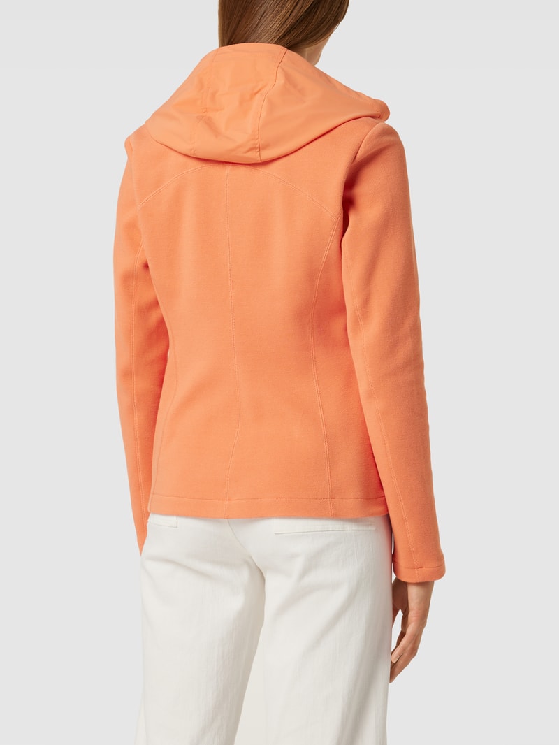 Blazer mit Kapuze in orange