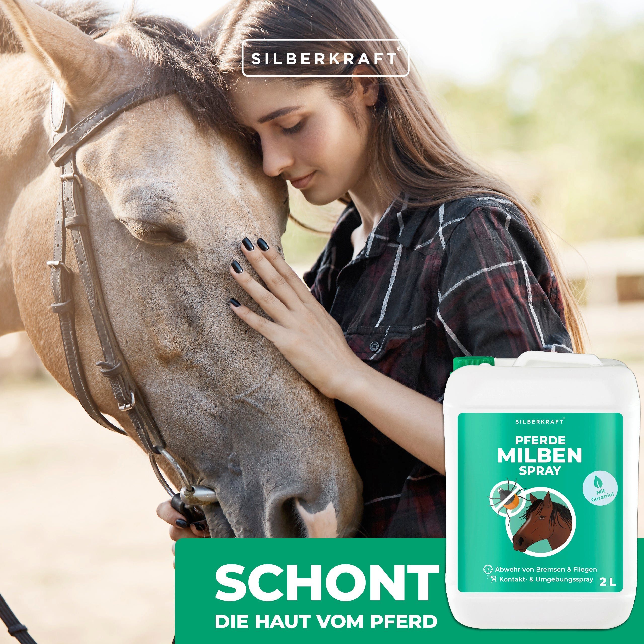 Silberkraft Insektenspray Milbenspray Pferde, 500 ml, 1-St.