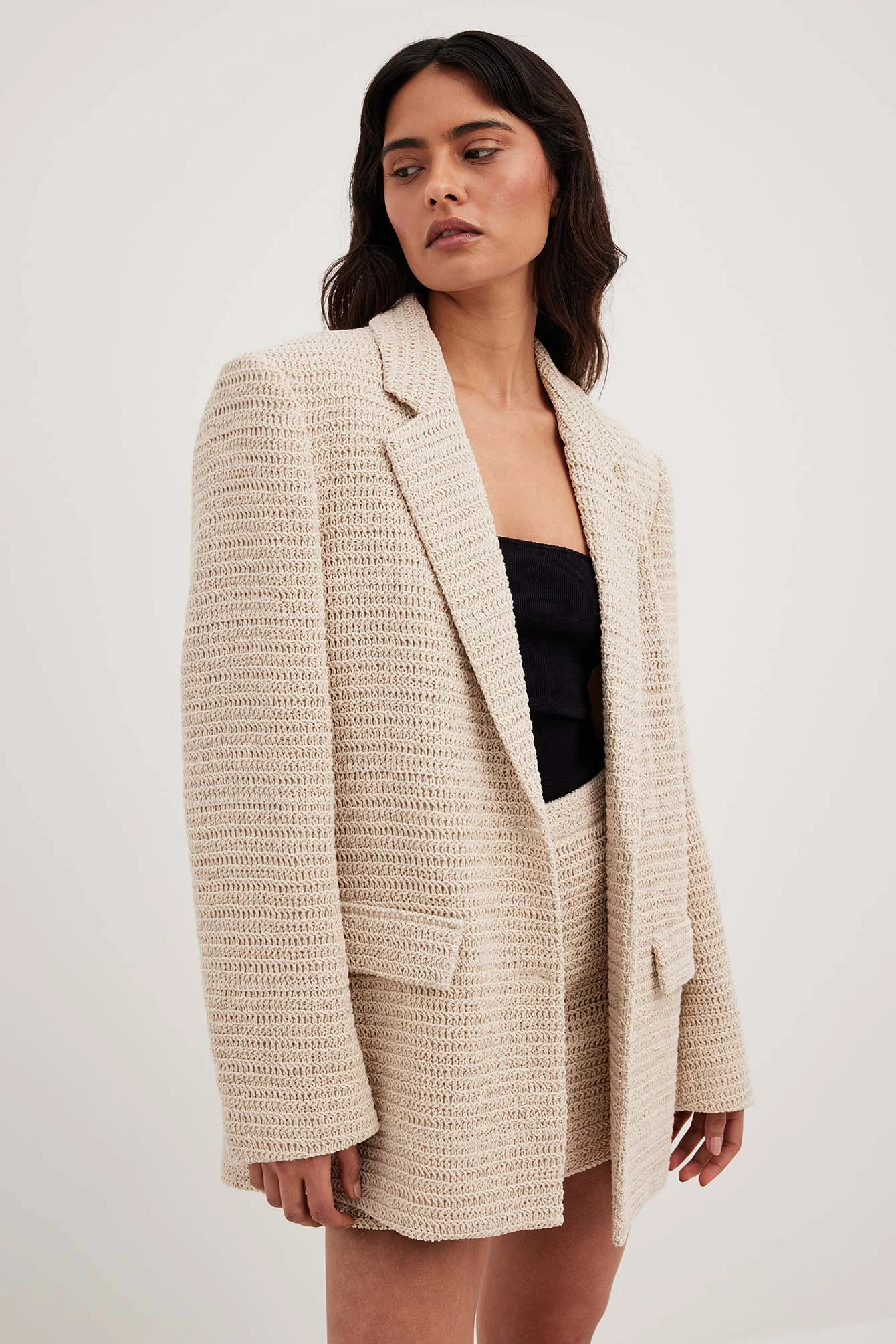 Gehäkelter Oversize-Blazer