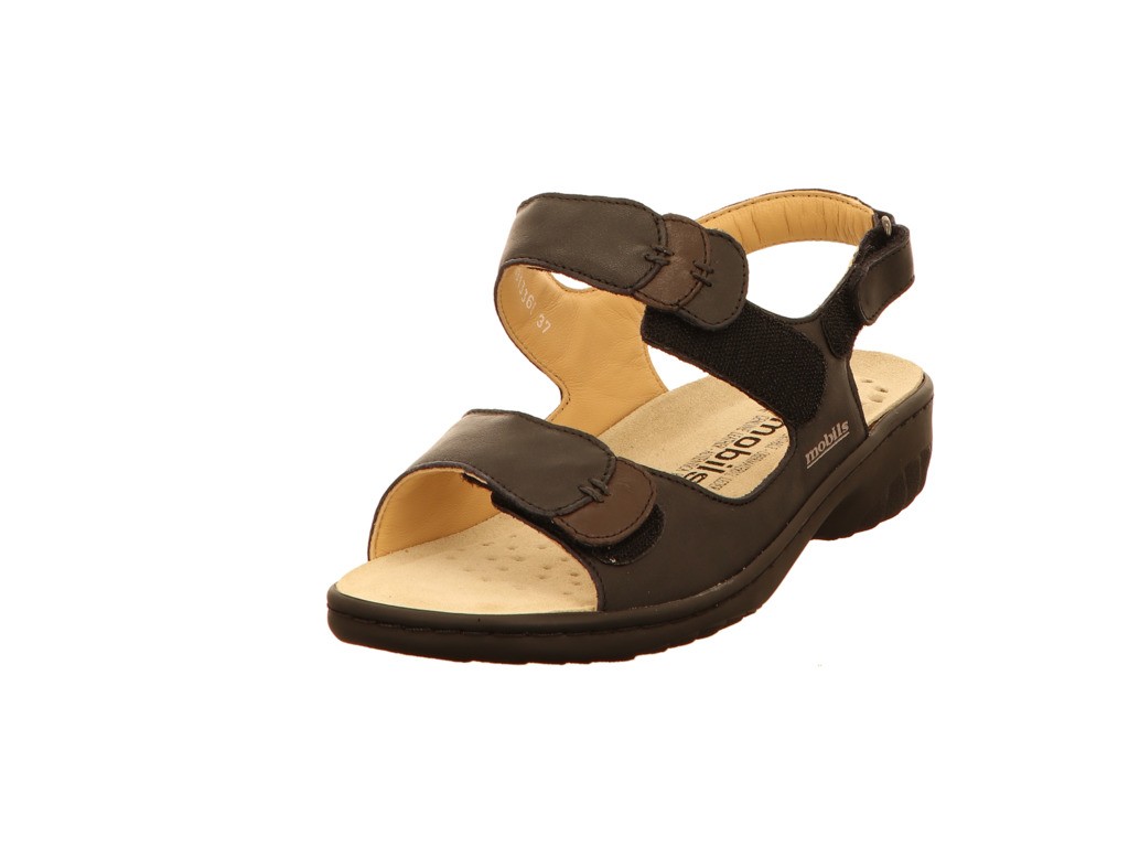 MEPHISTO Komfort Sandalen schwarz