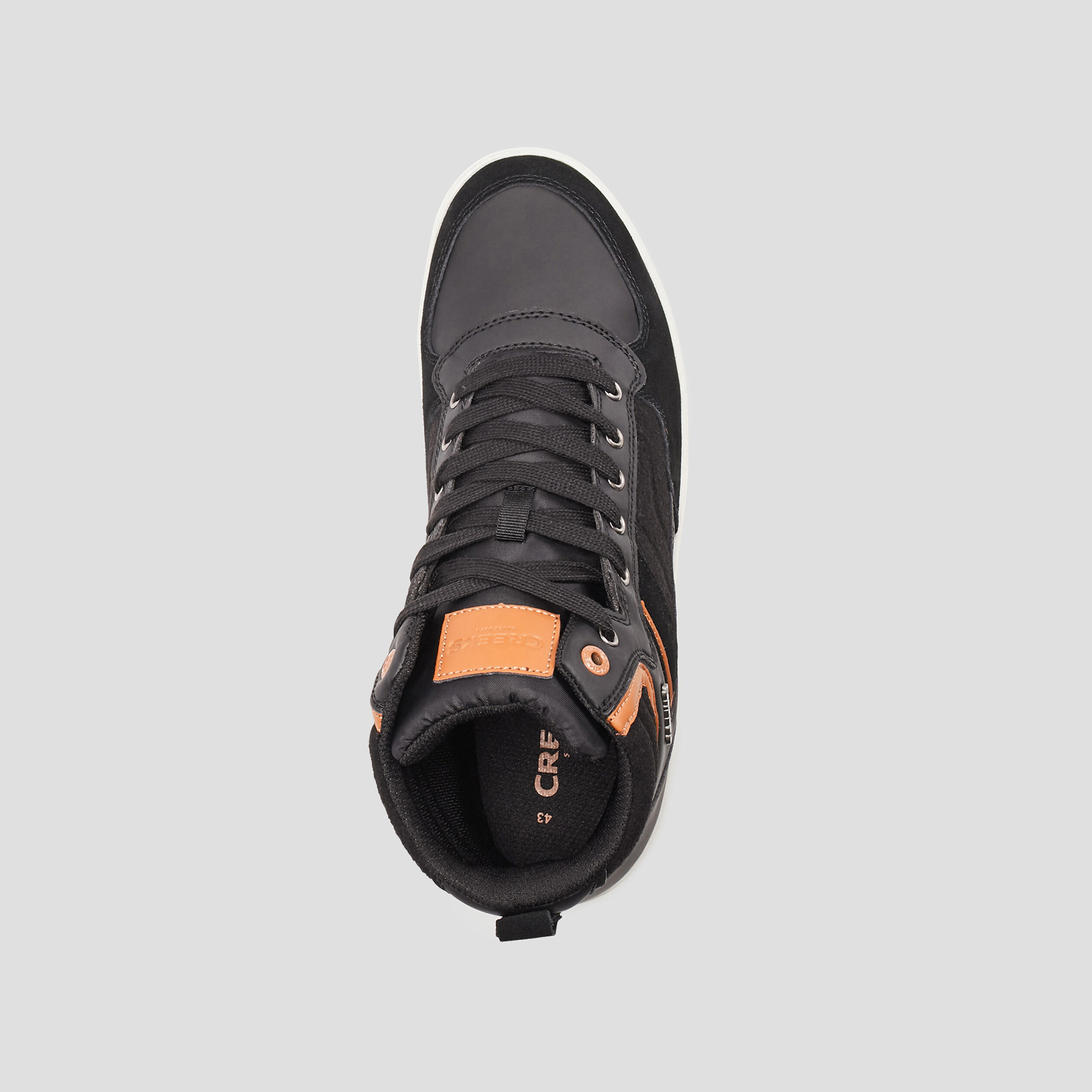 Baskets montantes Creeks noir homme | La Halle