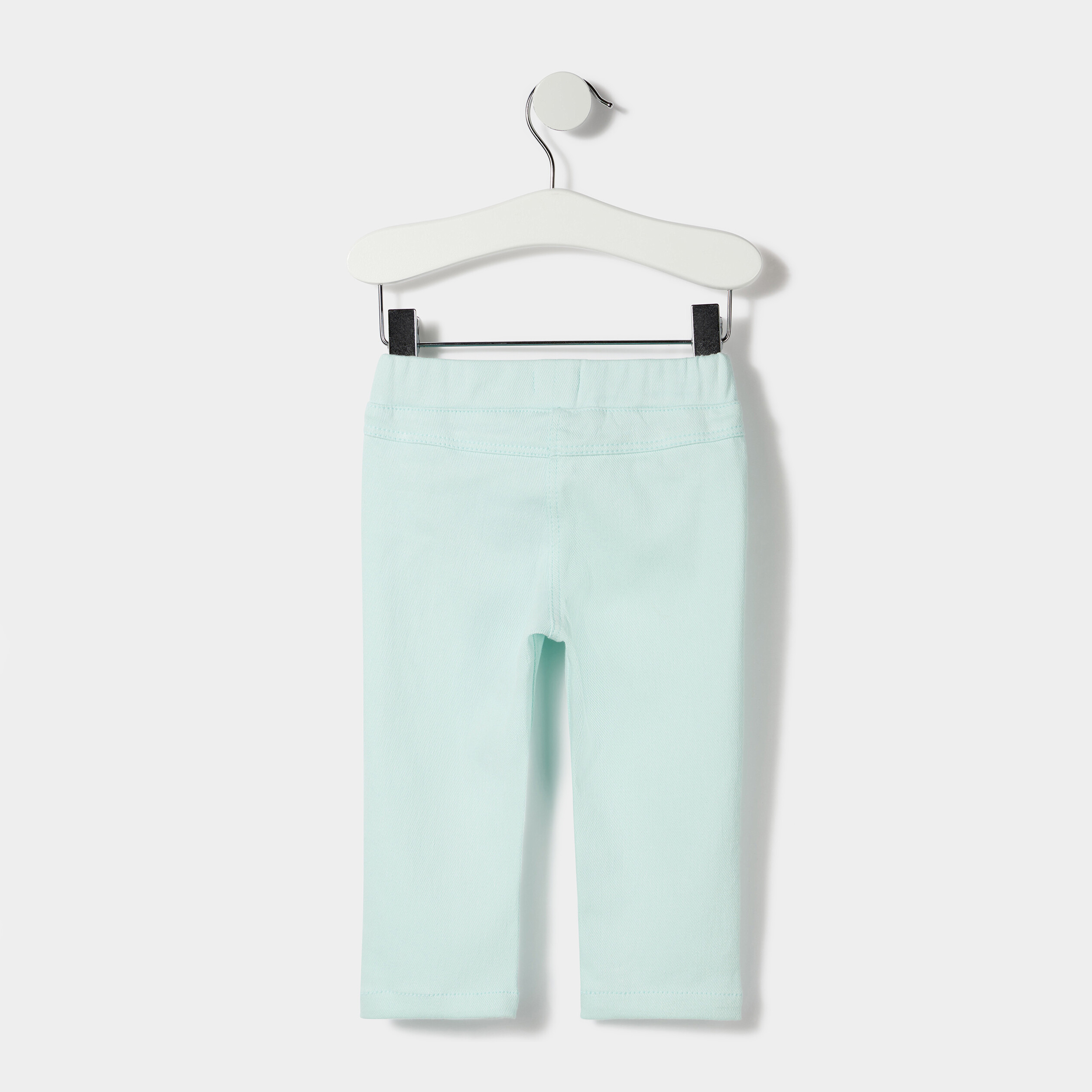 Pantalon tregging ajusté bleu turquoise bébé fille | La Halle