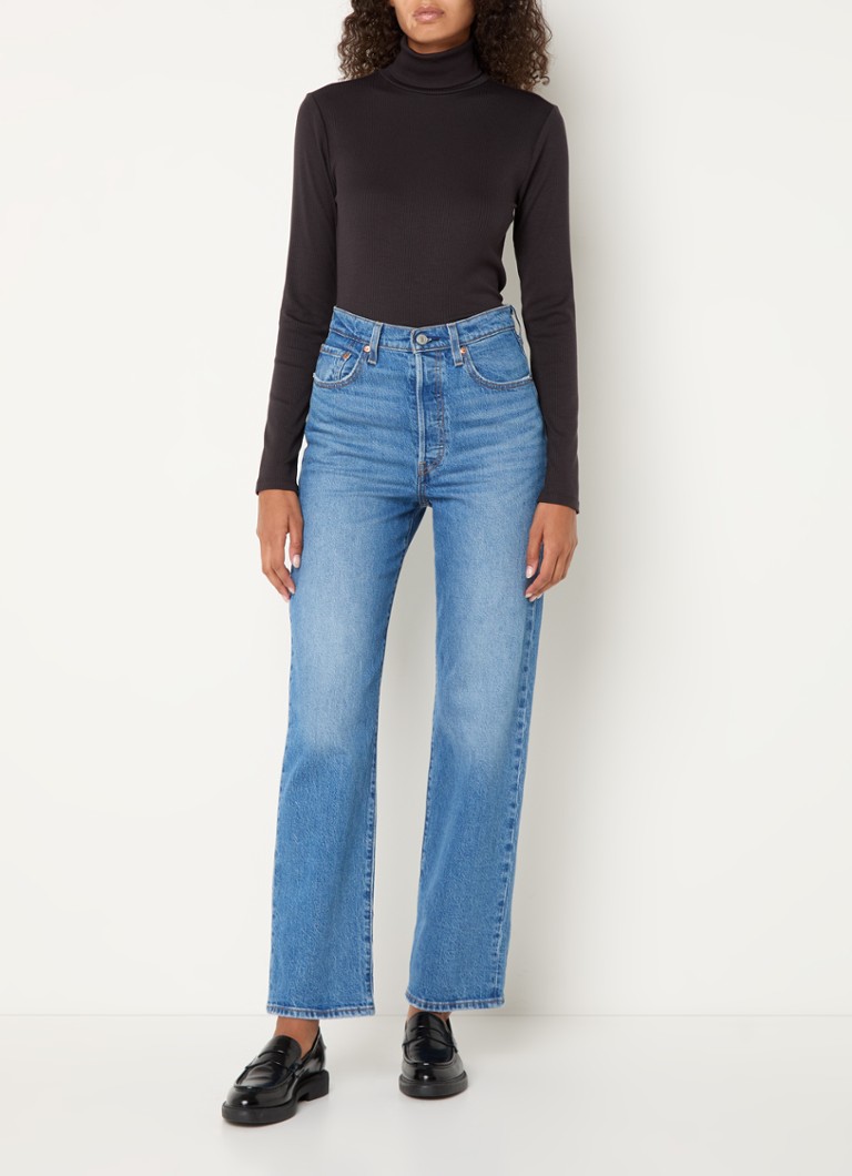Levi's Dreamy ριμπ ζιβάγκο με μακριά μανίκια