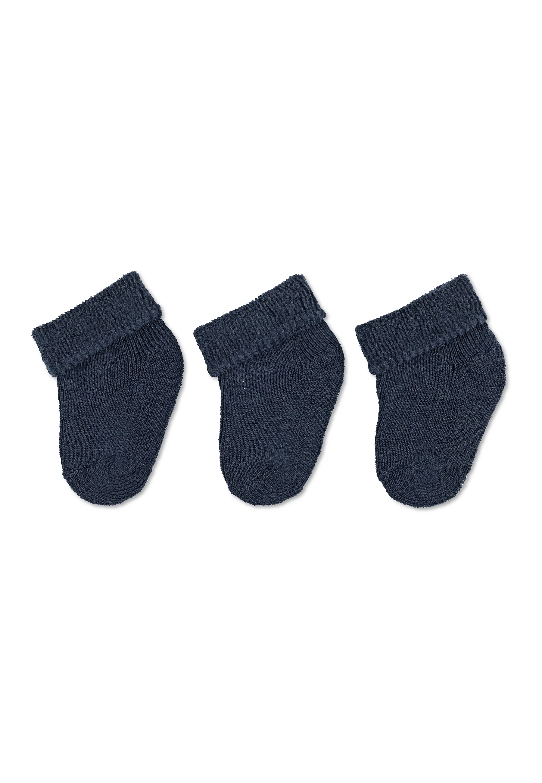 Erstlingssocken uni im 3er-Pack, 0-4 Monate