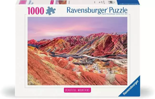 Puzzle 1000 Teile - Regenbogenberge, China