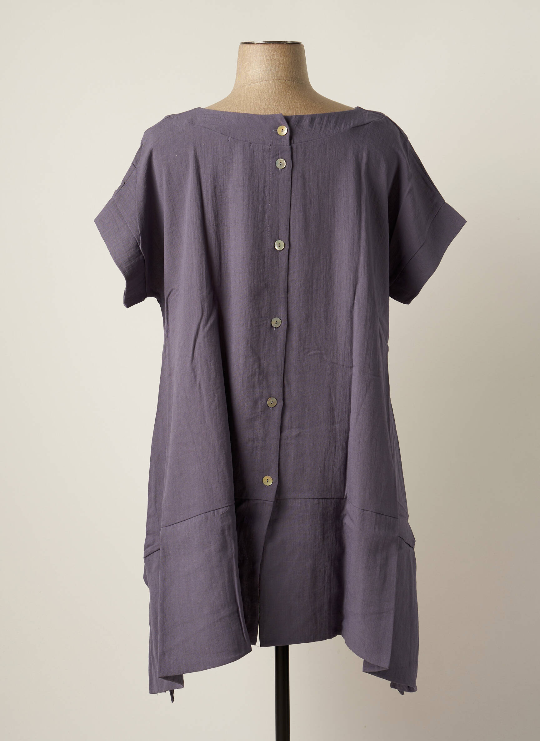 G Oze Tuniquemanchecourte Femme couleur gris
