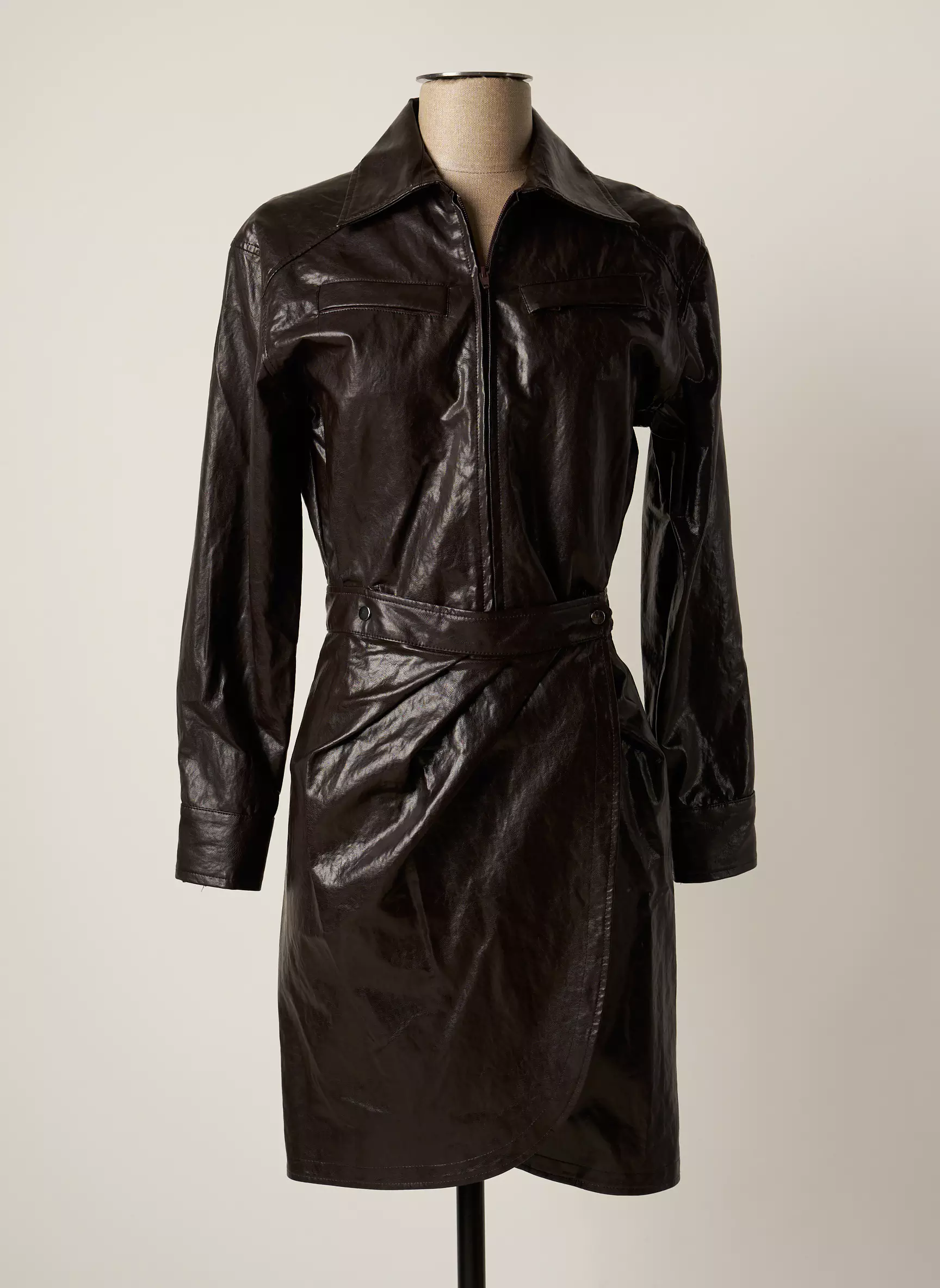 Ba Sh Robes Mi Longues Femme couleur marron