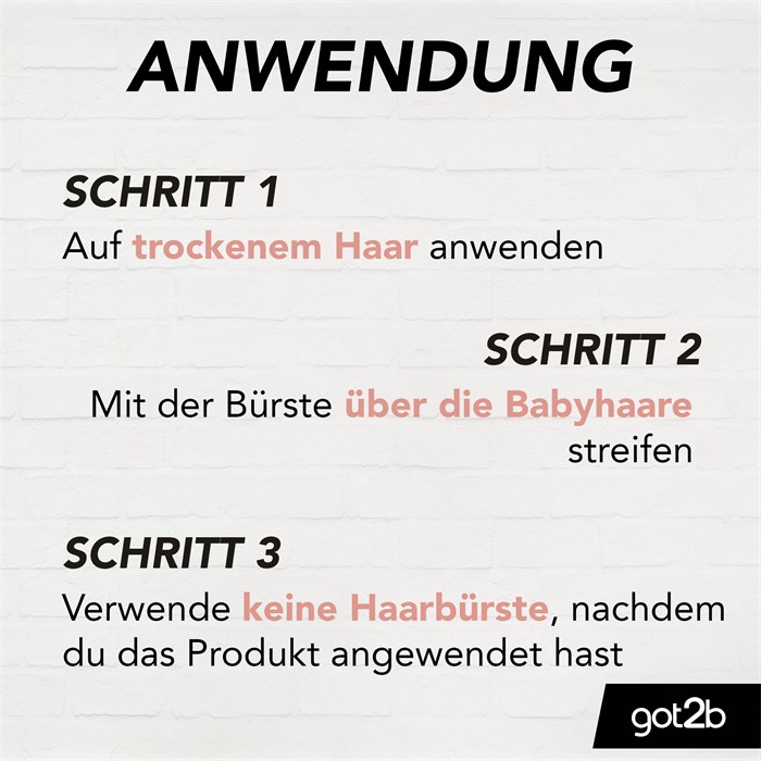 Babyhaar Bändiger Bye Bye