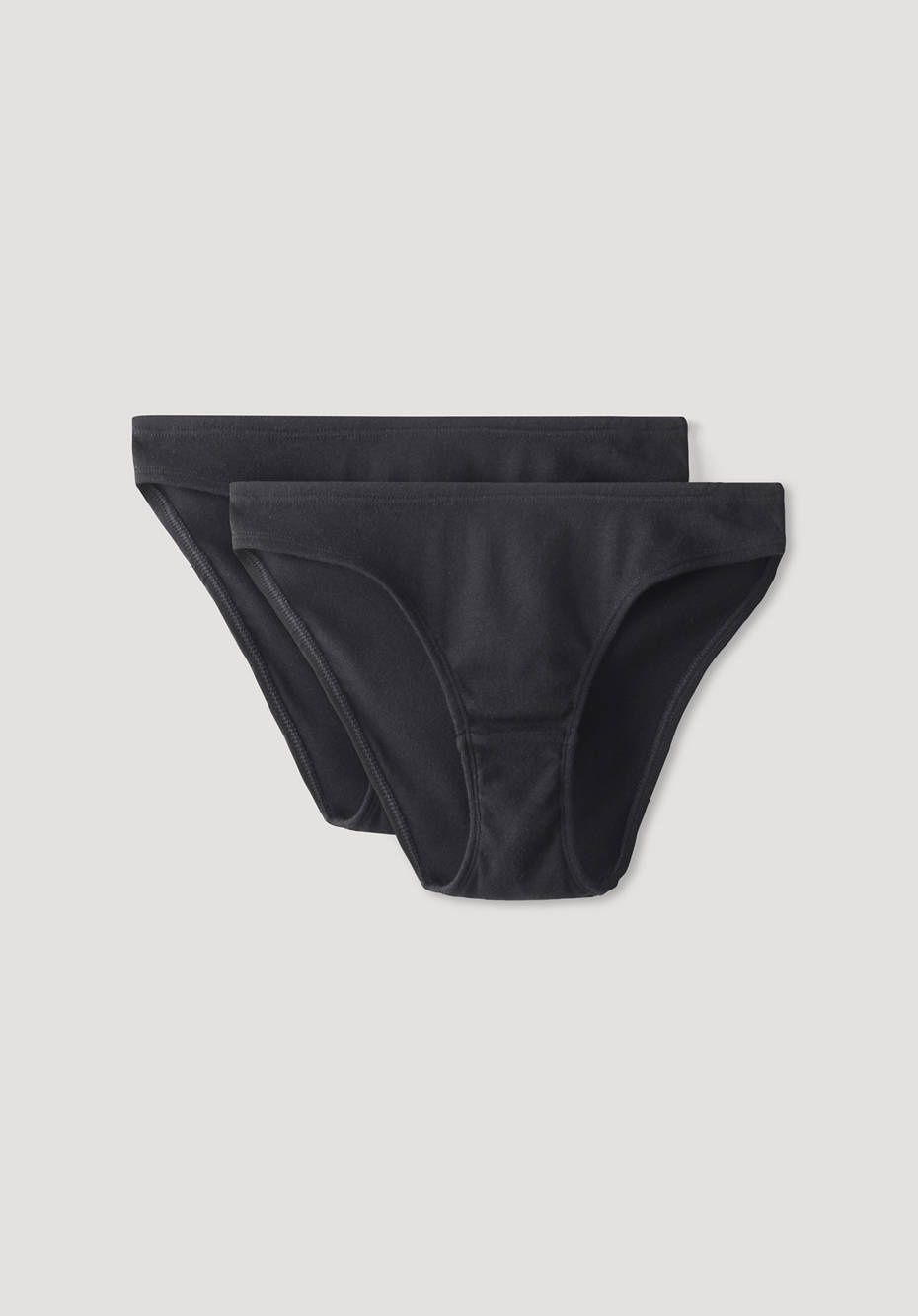 Slip low cut im 2er-Set aus reiner Bio-Baumwolle