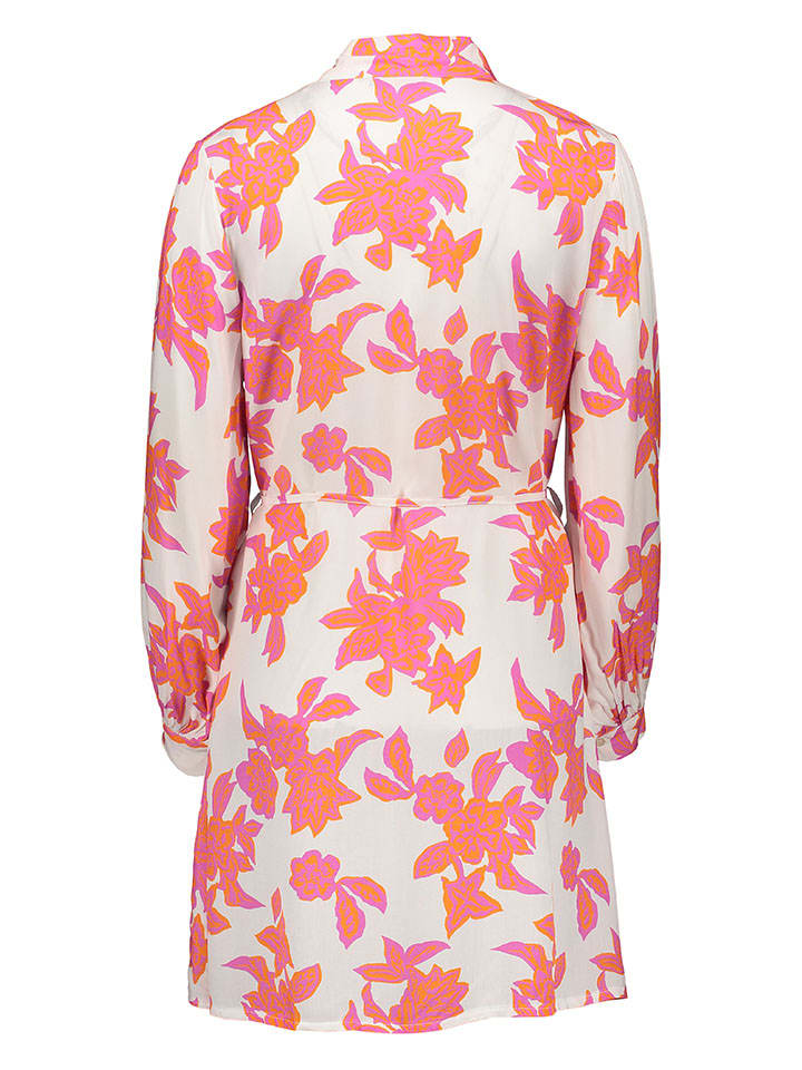 miss goodlife Kleid in Weiß/ Pink/ Orange günstig kaufen