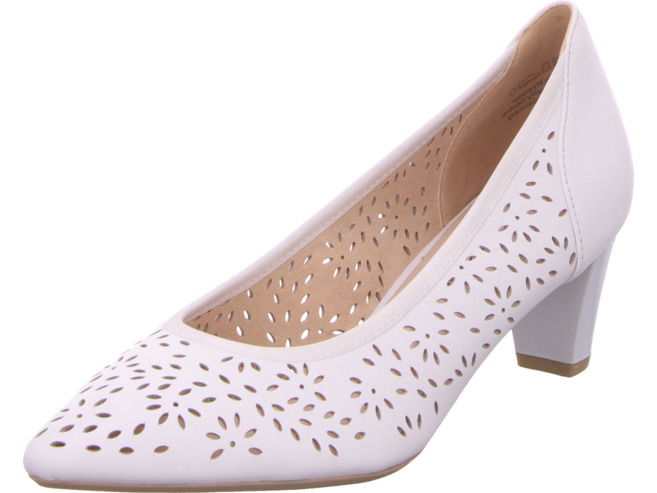 CAPRICE Modische Pumps weiss