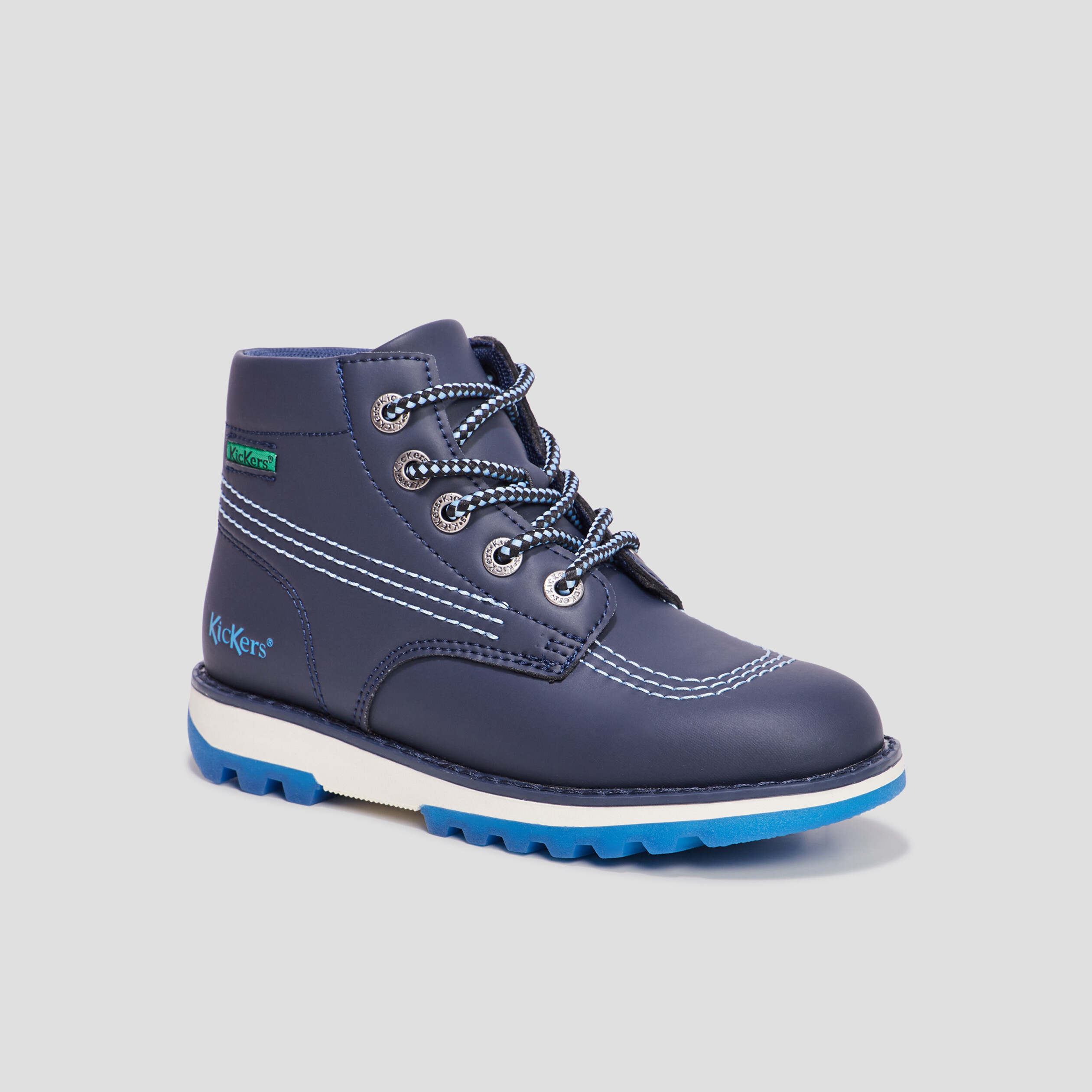 Bottines Kickers Krally bleu marine garçon | La Halle