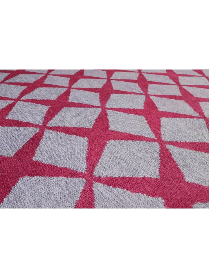 ESPRIT Kurzflorteppich CALEDON in grau rot günstig kaufen