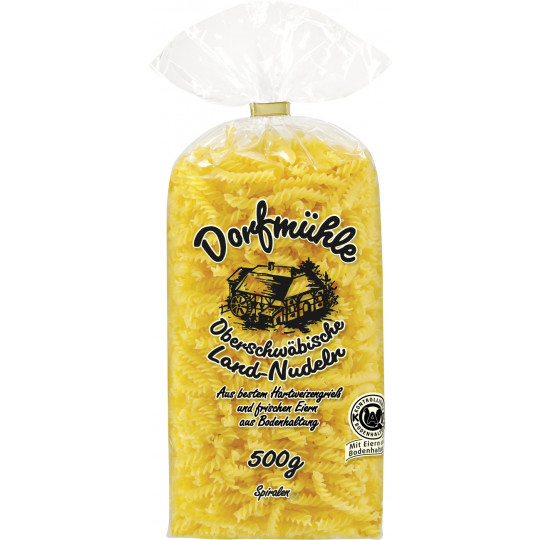 Dorfmühle Oberschwäbische Land-Nudeln Spiralen 500G