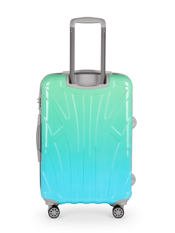 suitline mittelgroßer Hartschalen-Koffer Check-In Reisekoffer TSA 68L in Northern Lights günstig kaufen M