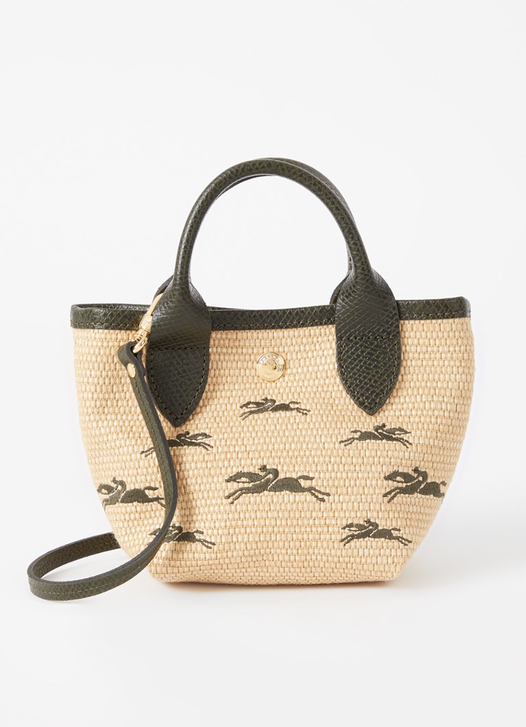 Longchamp Le Panier Pliage handbag XS with leather details