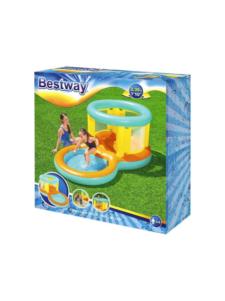 Bestway Hüpfburg mit Planschbecken Jumptopia Bouncer 239x142x102cm in mehrfarbig günstig kaufen onesize