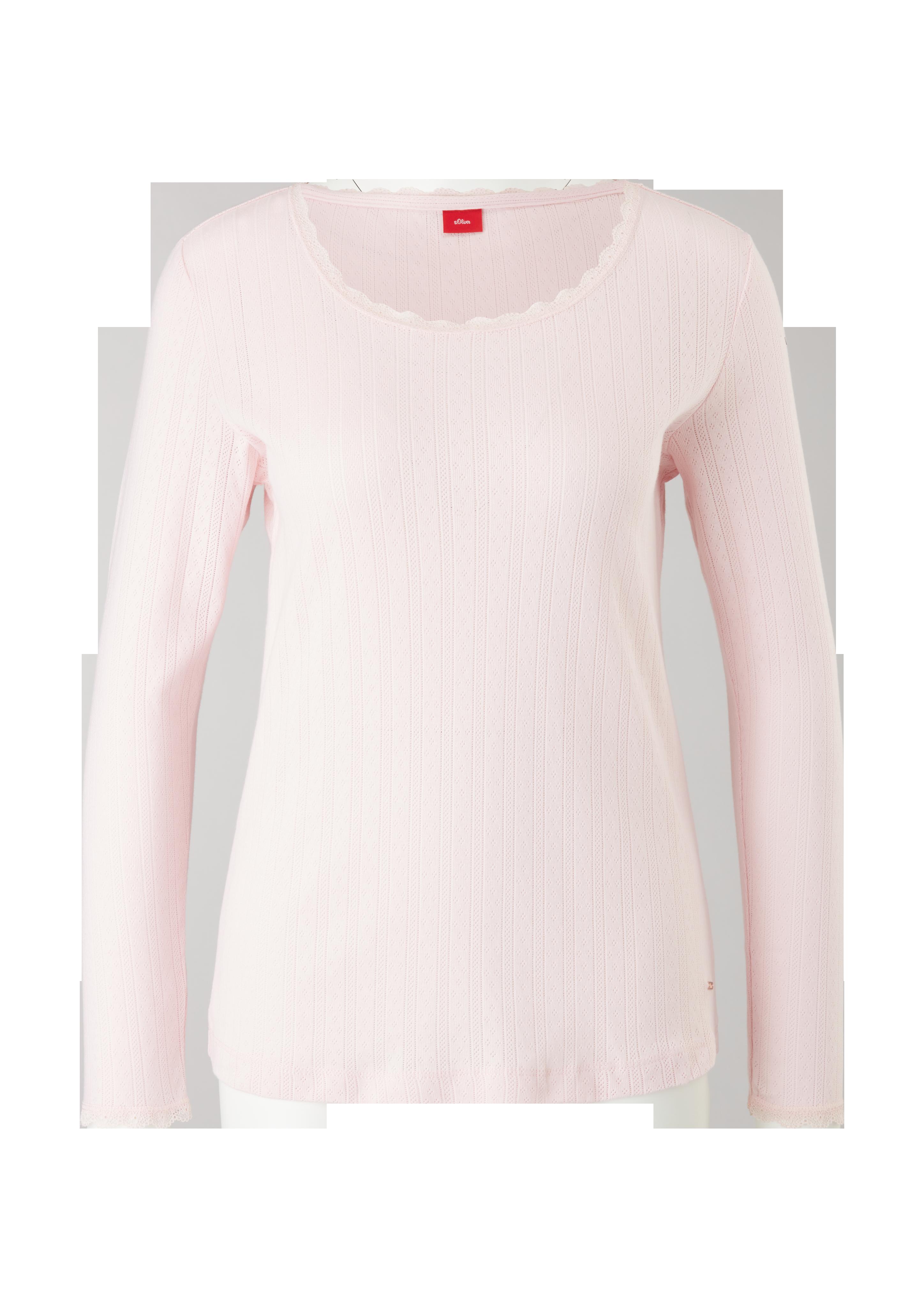 Pyjamaoberteil mit Pointellemuster  6006501-4110