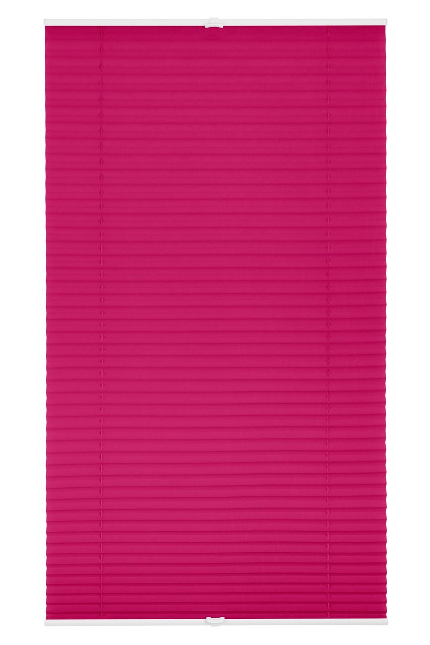 Lichtblick Plissee Klemmfix, ohne Bohren, verspannt - Fuchsia, 45 cm x 130 cm (B x L)