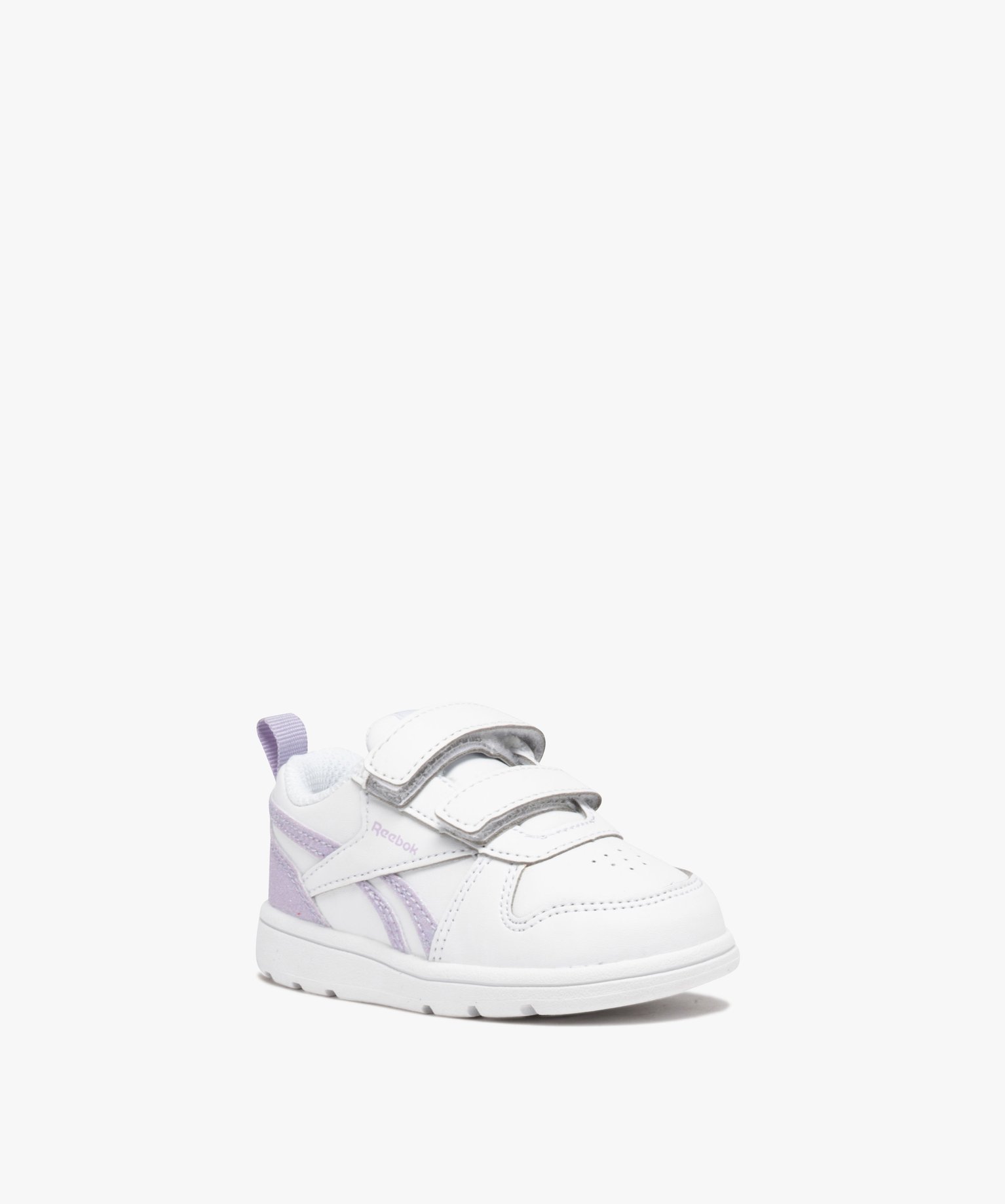 Baskets bébé fille à scratch - Reebok blanc | GEMO