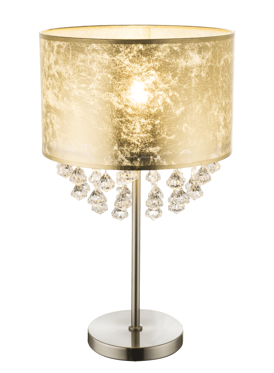 Globo Lighting - AMY - Tischleuchte Metall Nickel matt, 1x E27