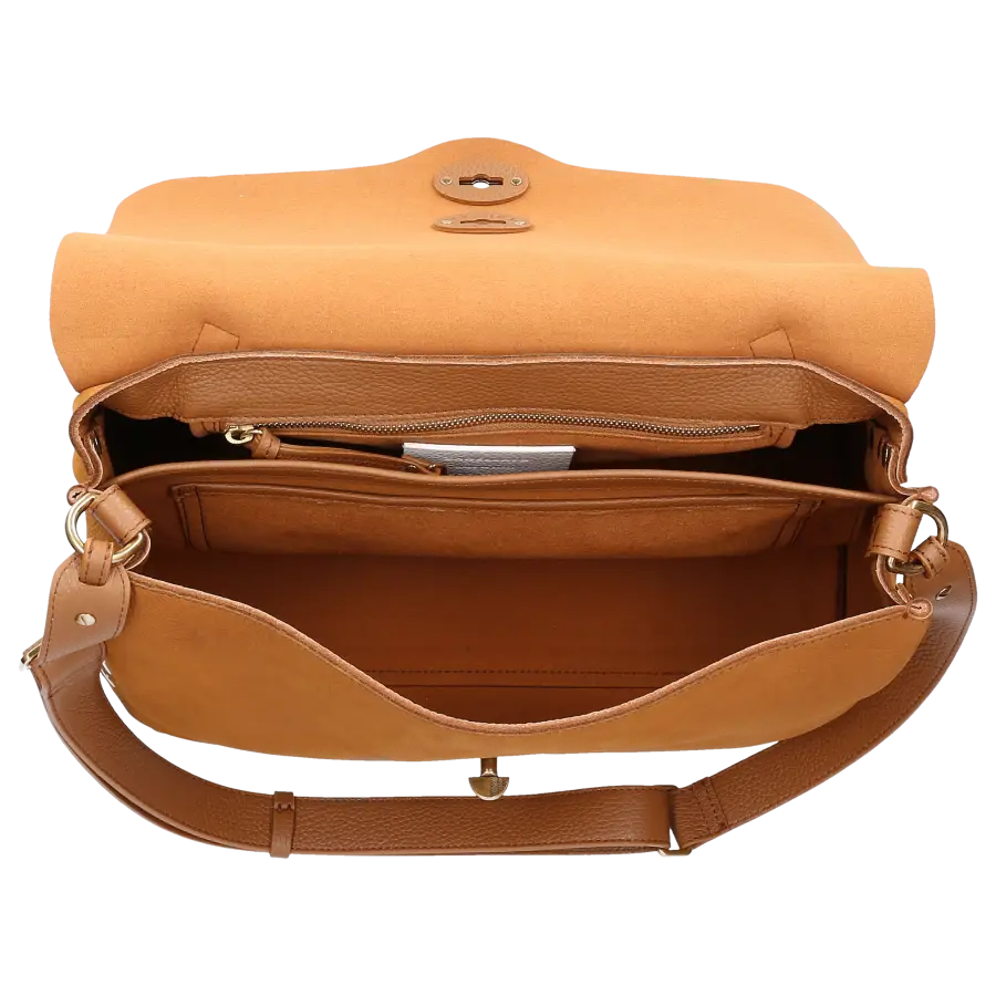 Zanellato - Schultertasche POSTINA M Braun - braun