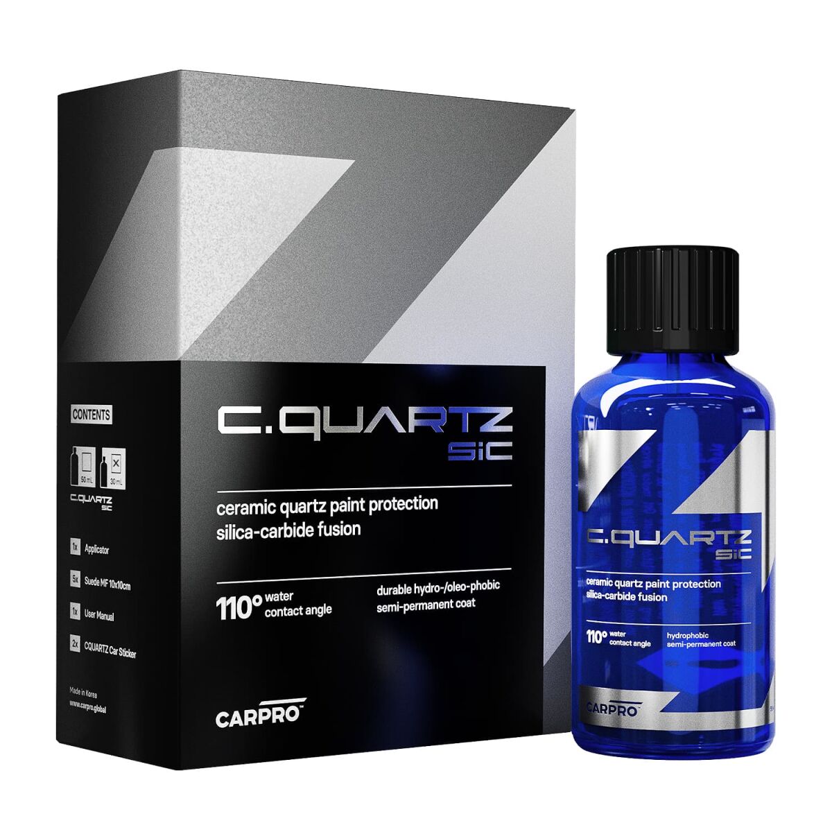 CarPro CQUARTZ SiC Keramikversiegelung Kit 30ml