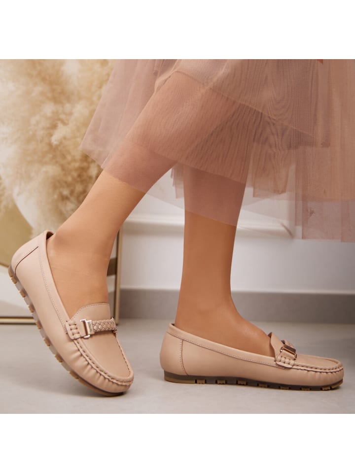 Ital-Design Halbschuh in Hellbraun günstig kaufen