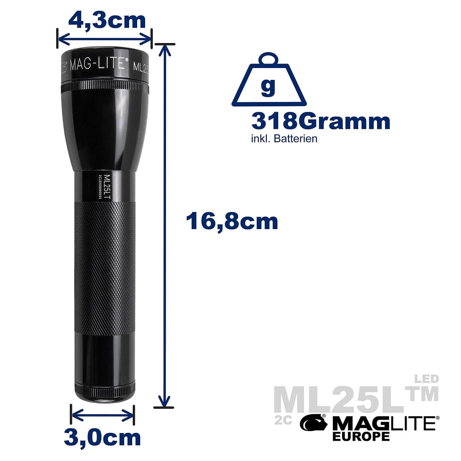 ML25LT 2C LED Taschenlampe