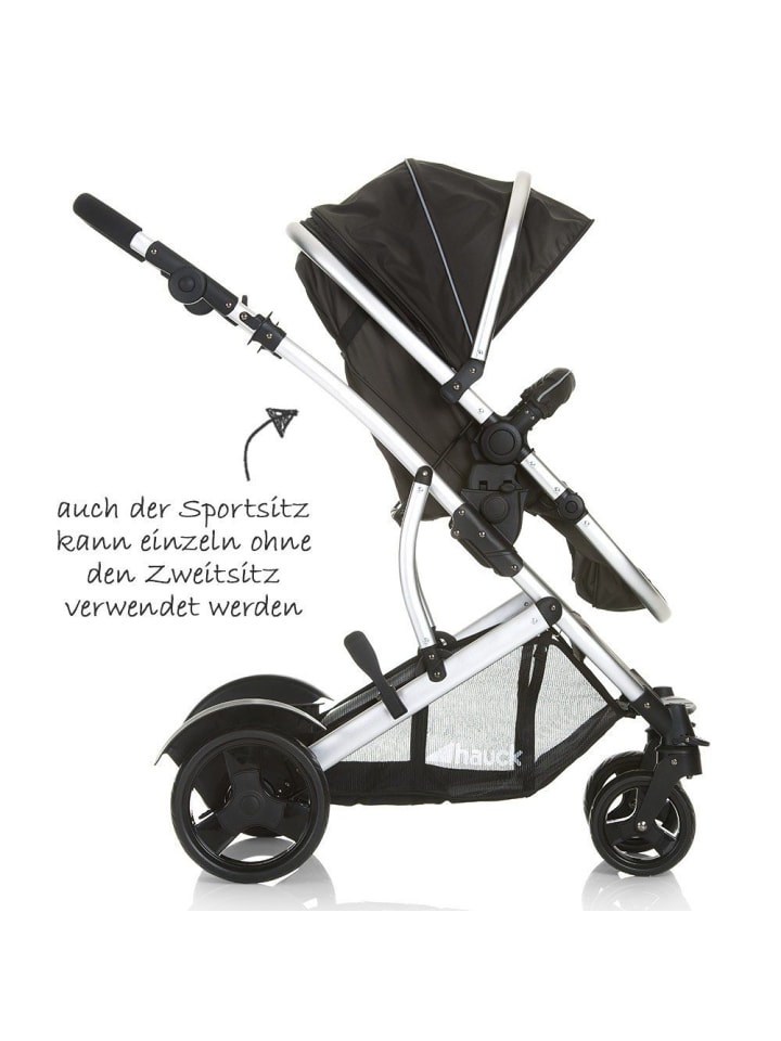 Hauck Geschwisterwagen Duett 2 - Black in schwarz günstig kaufen onesize